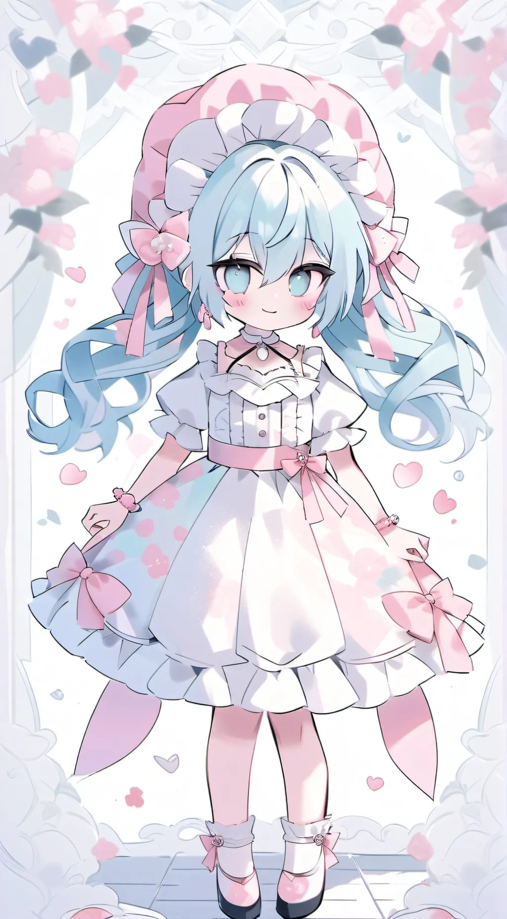 ai character: Cuteness girl background