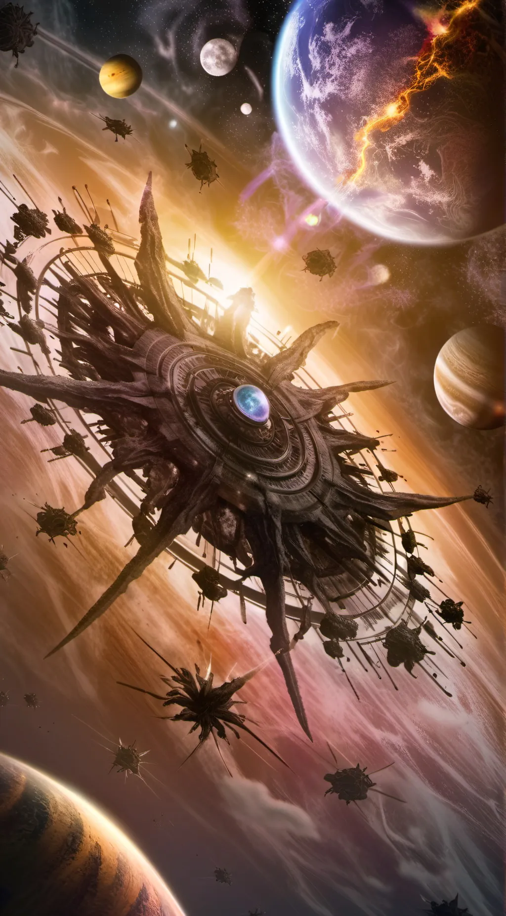 ai character: Planets background