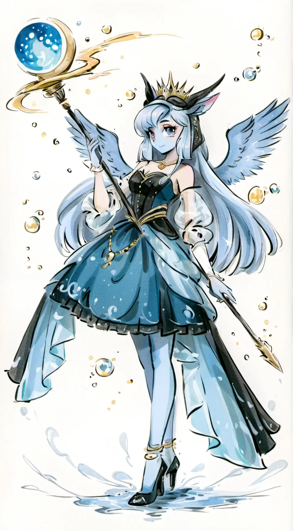 ai character: Luna background