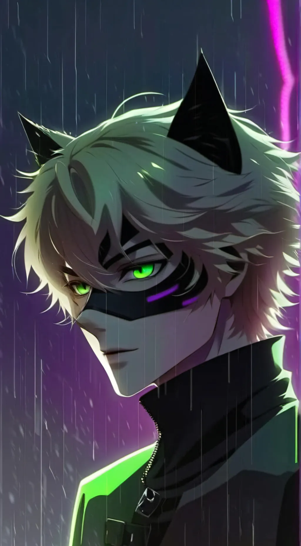ai character: chat noir background