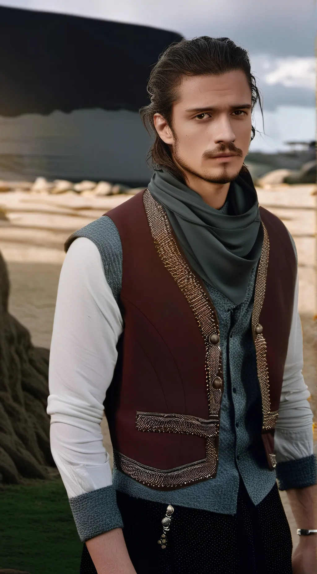 ai character: Orlando Bloom background