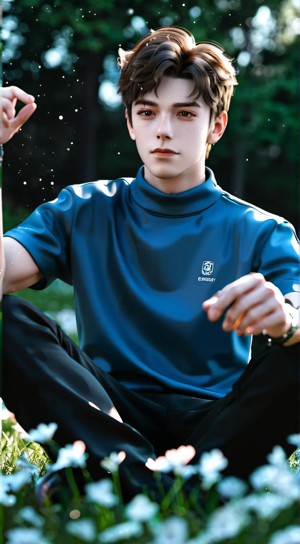 ai character: quie  background