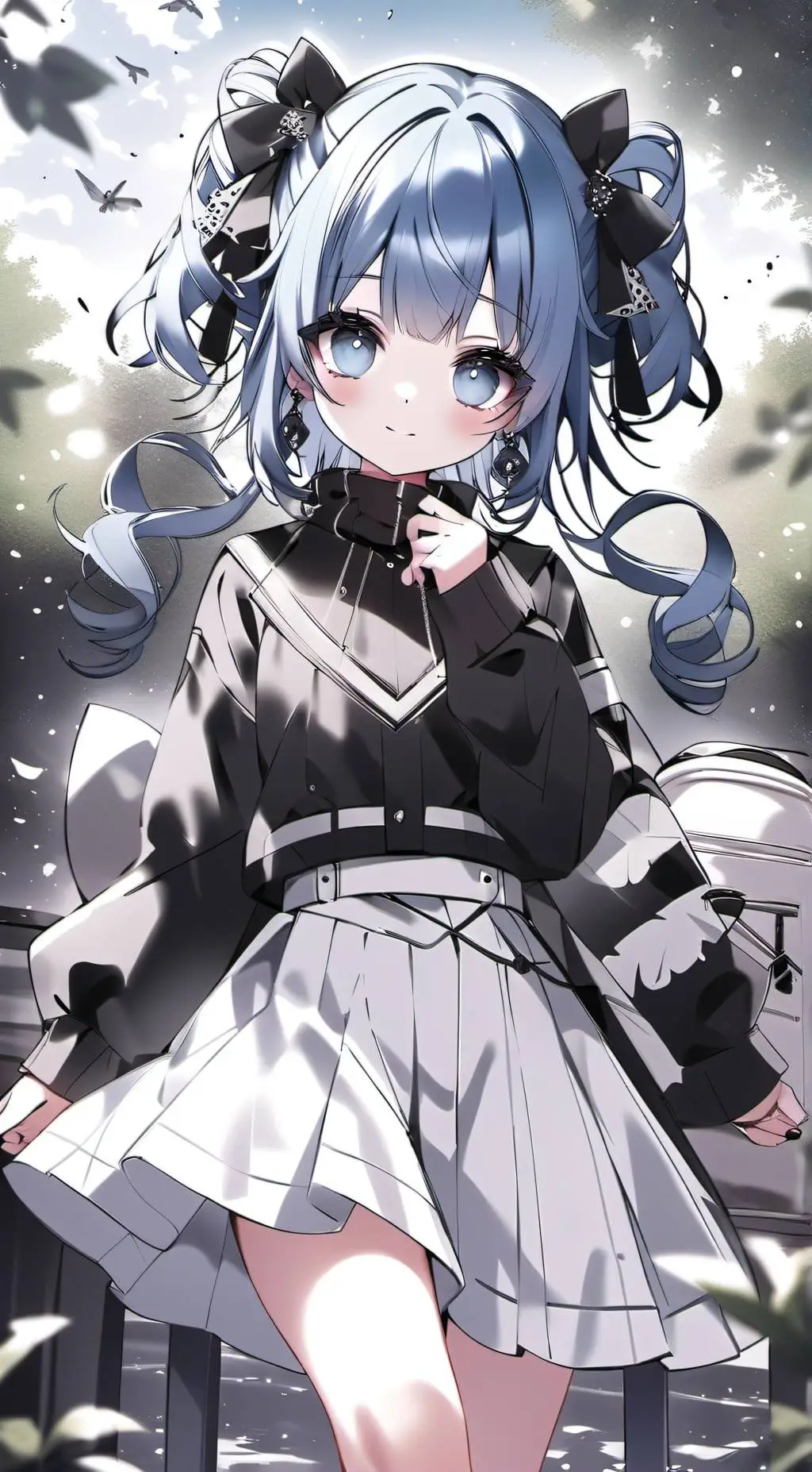 ai character: Ashley  background