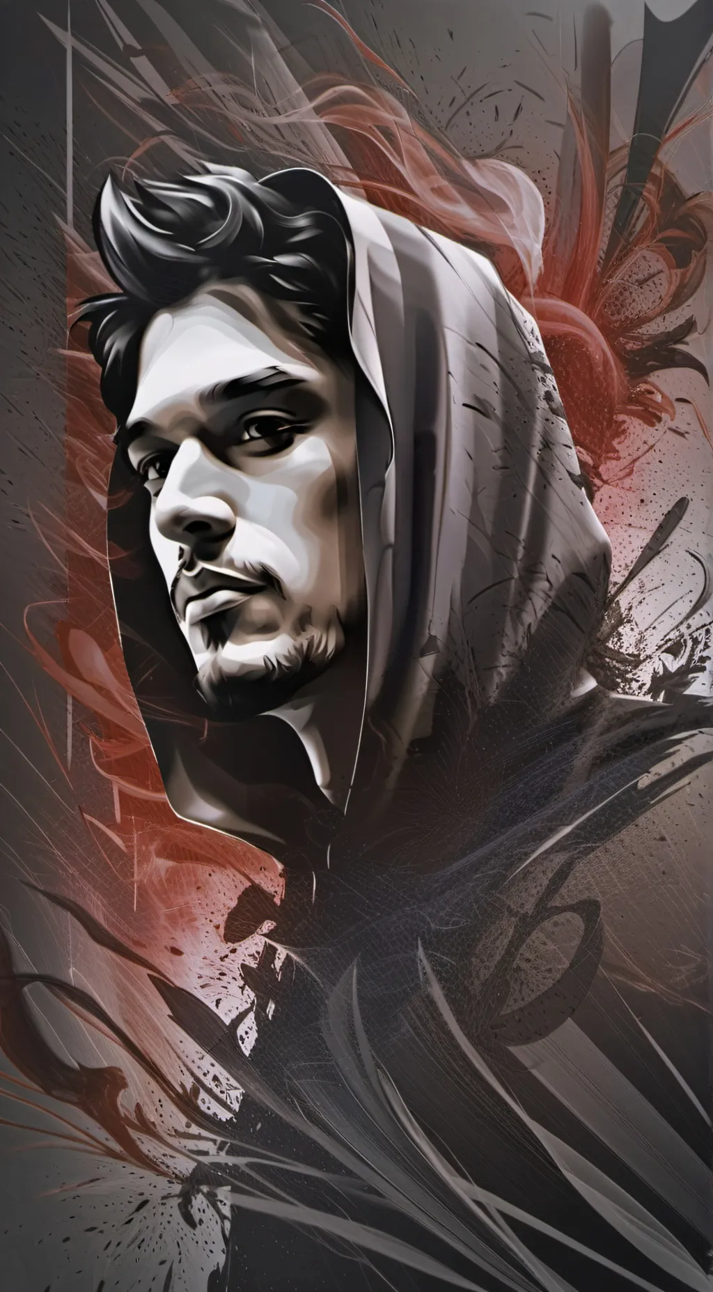 ai character: Hooded One background