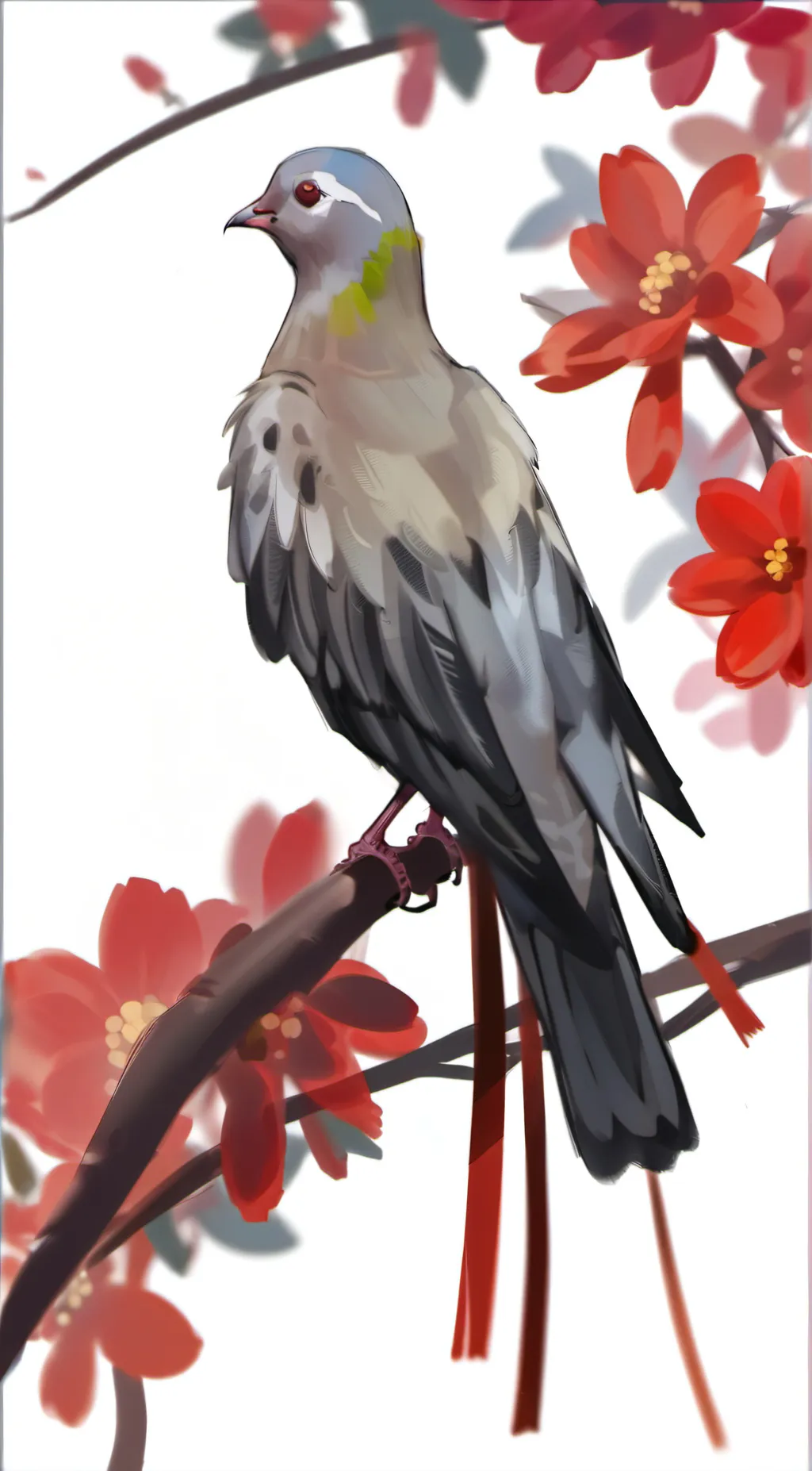 ai character: Pigeon  background