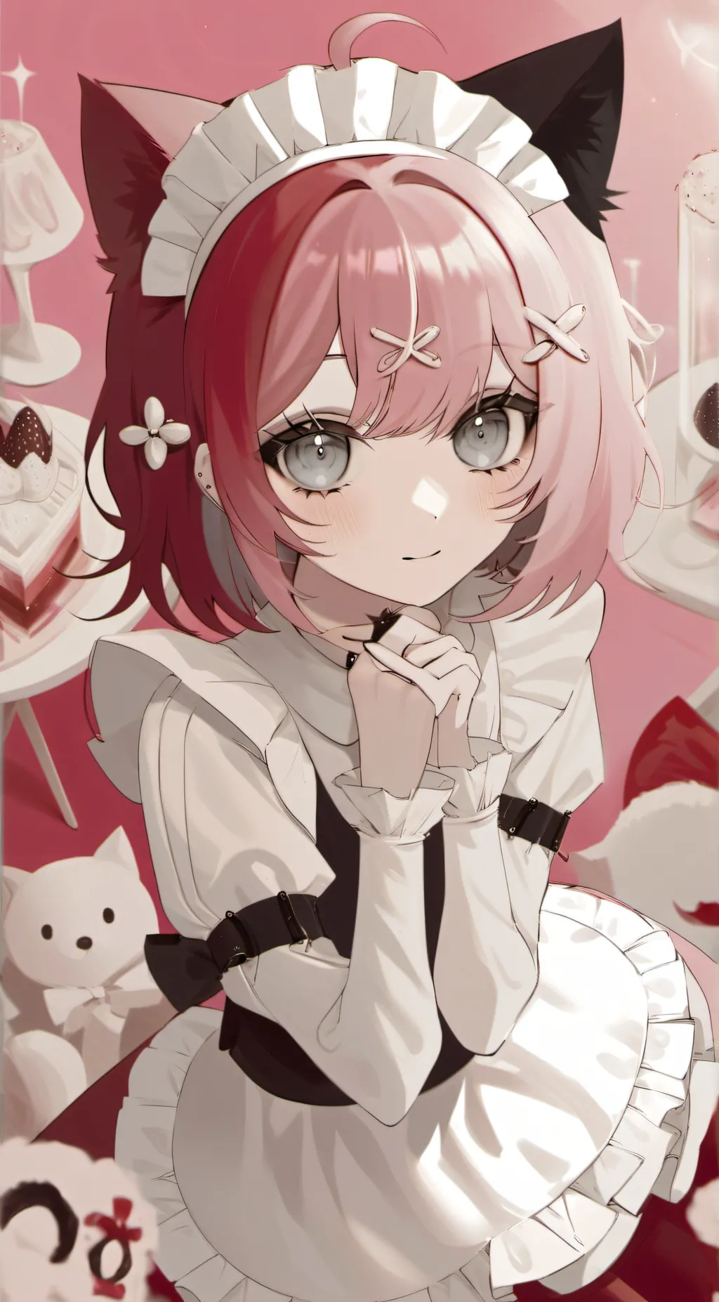 ai character: pick me uwu girl  background