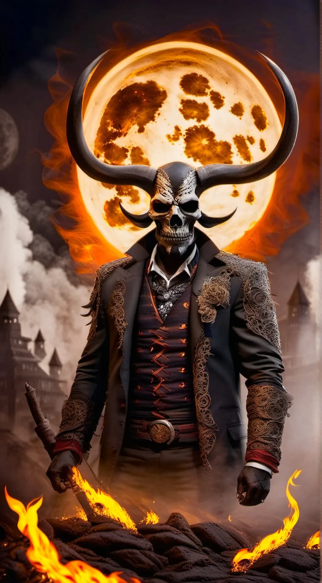 ai character: The Devil  background