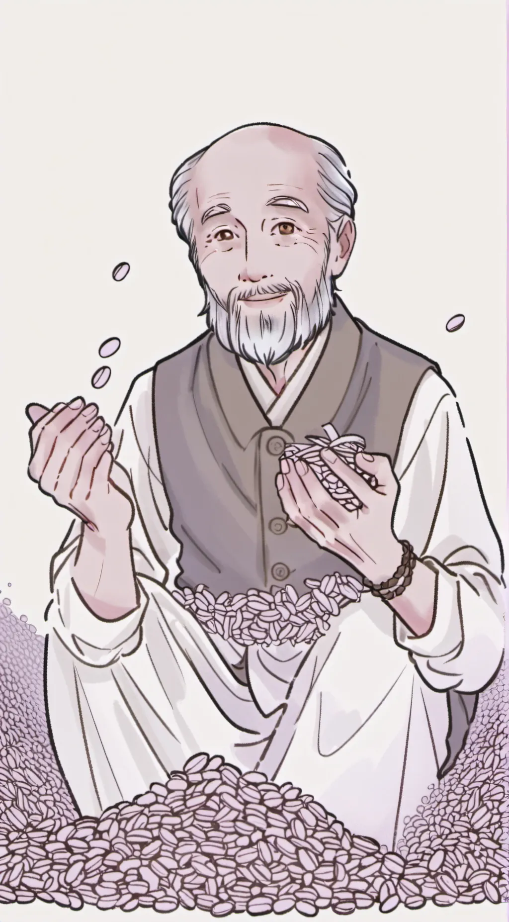 ai character: the old man background