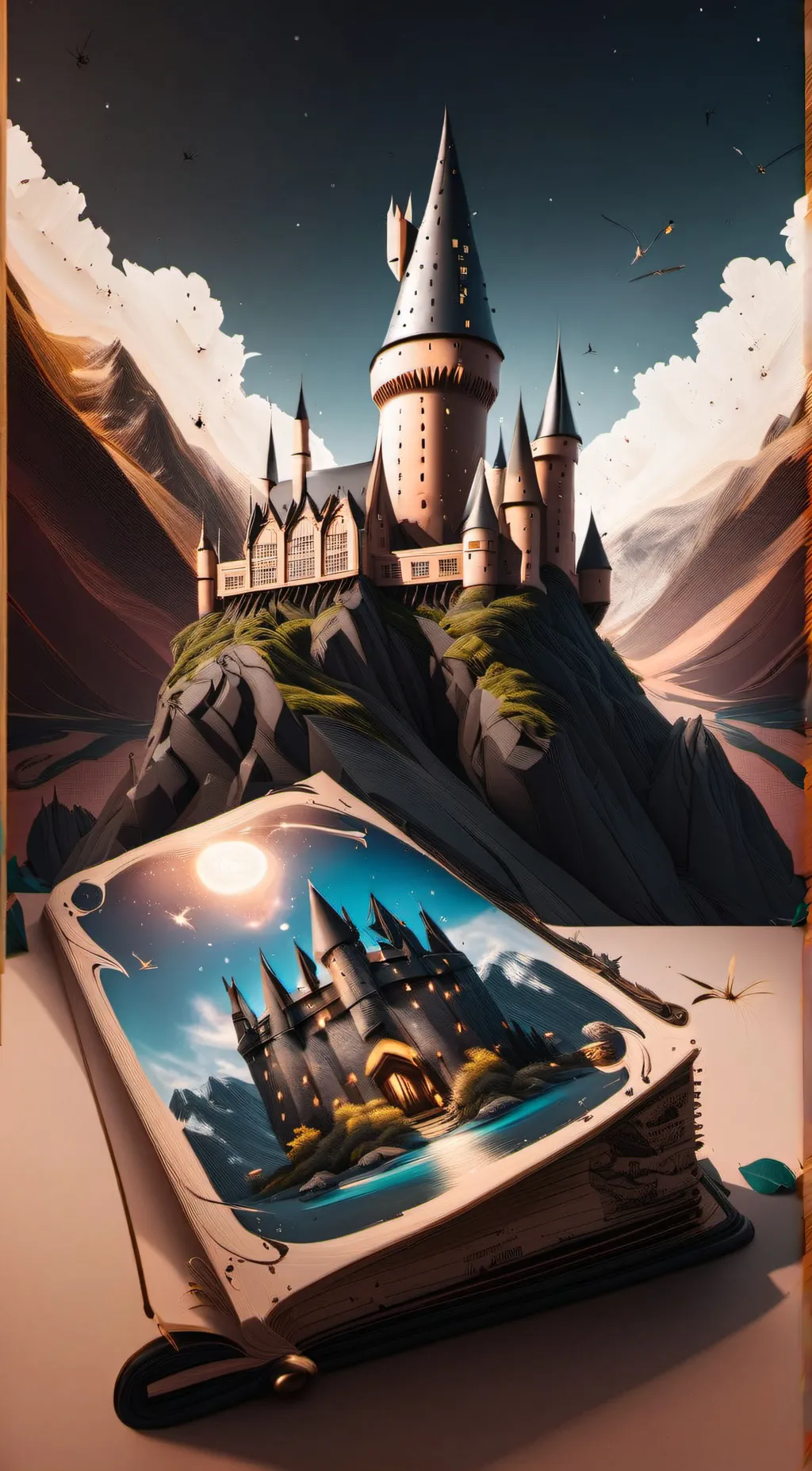 ai character: Hogwarts💚🐍 background