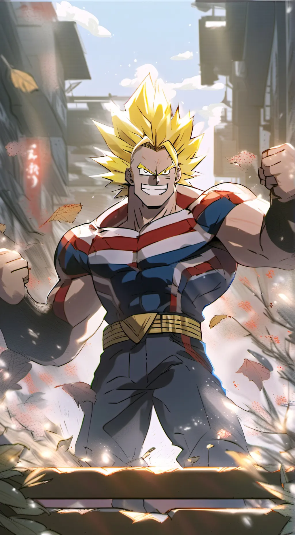 ai character: all might  background