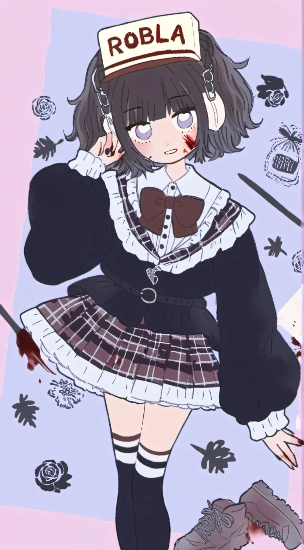 ai character: Sandy background