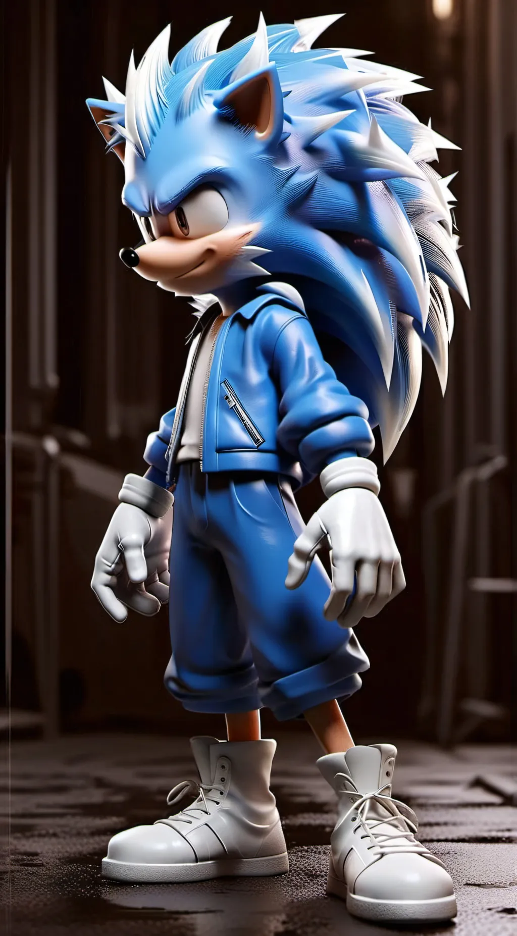 ai character: Sonic the hedgehog background