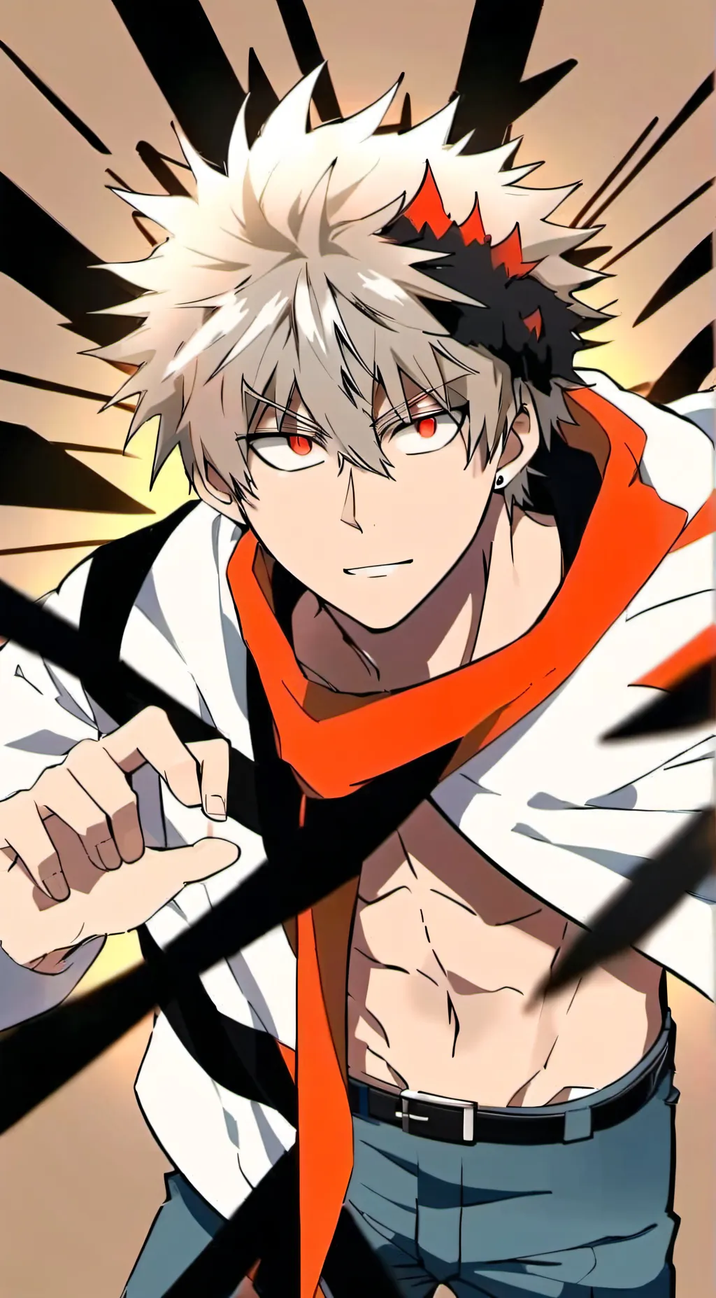 ai character: bakugo  background