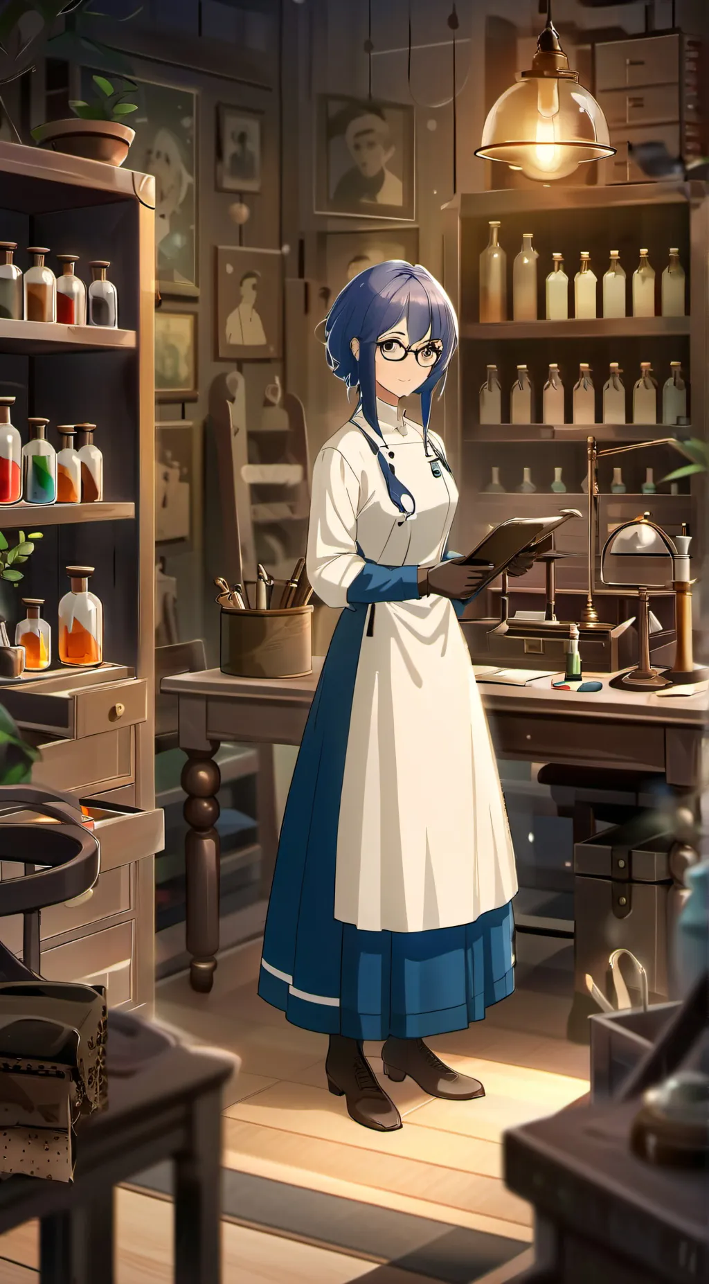 ai character: health reminder  background