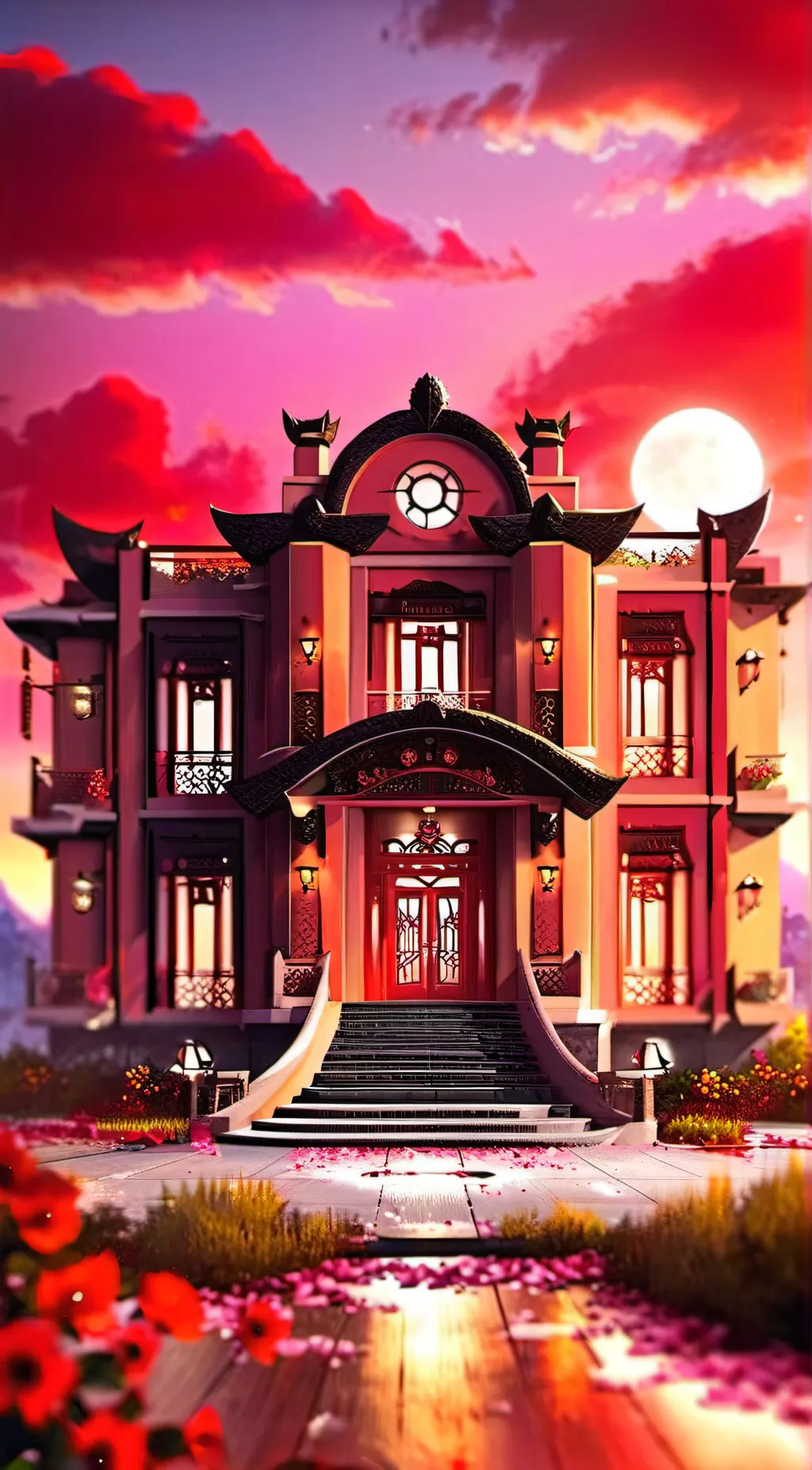 ai character: Hazbin Hotel background