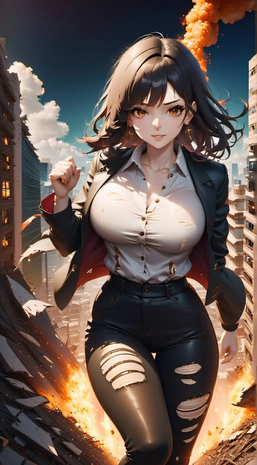 ai character: Madame Z. Kaiju background