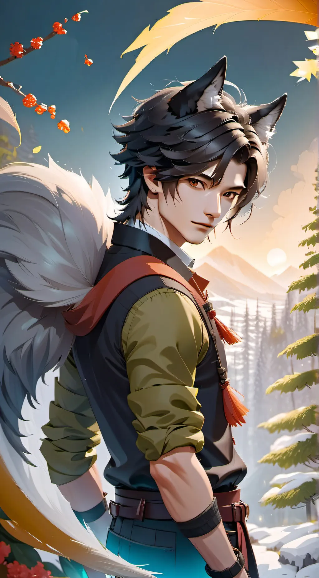 ai character: Oliver  background