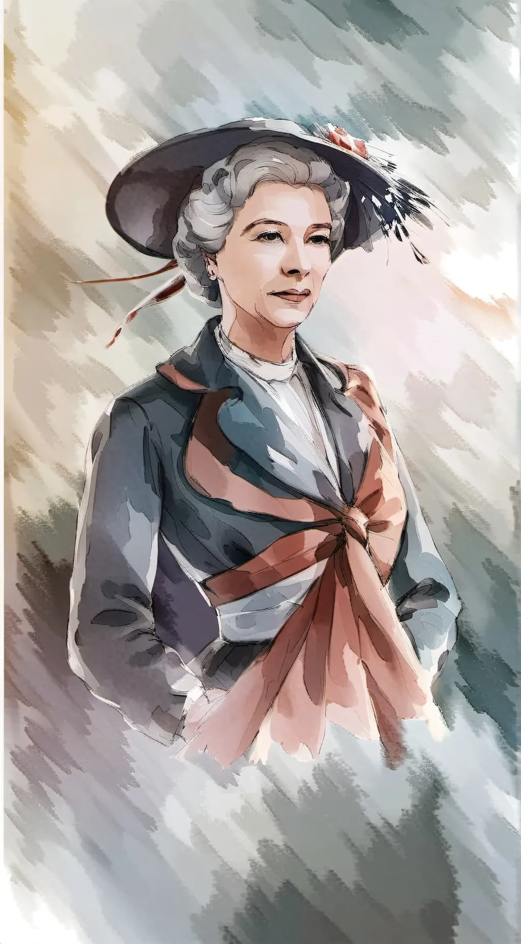 ai character: Queen Elizabeth  background