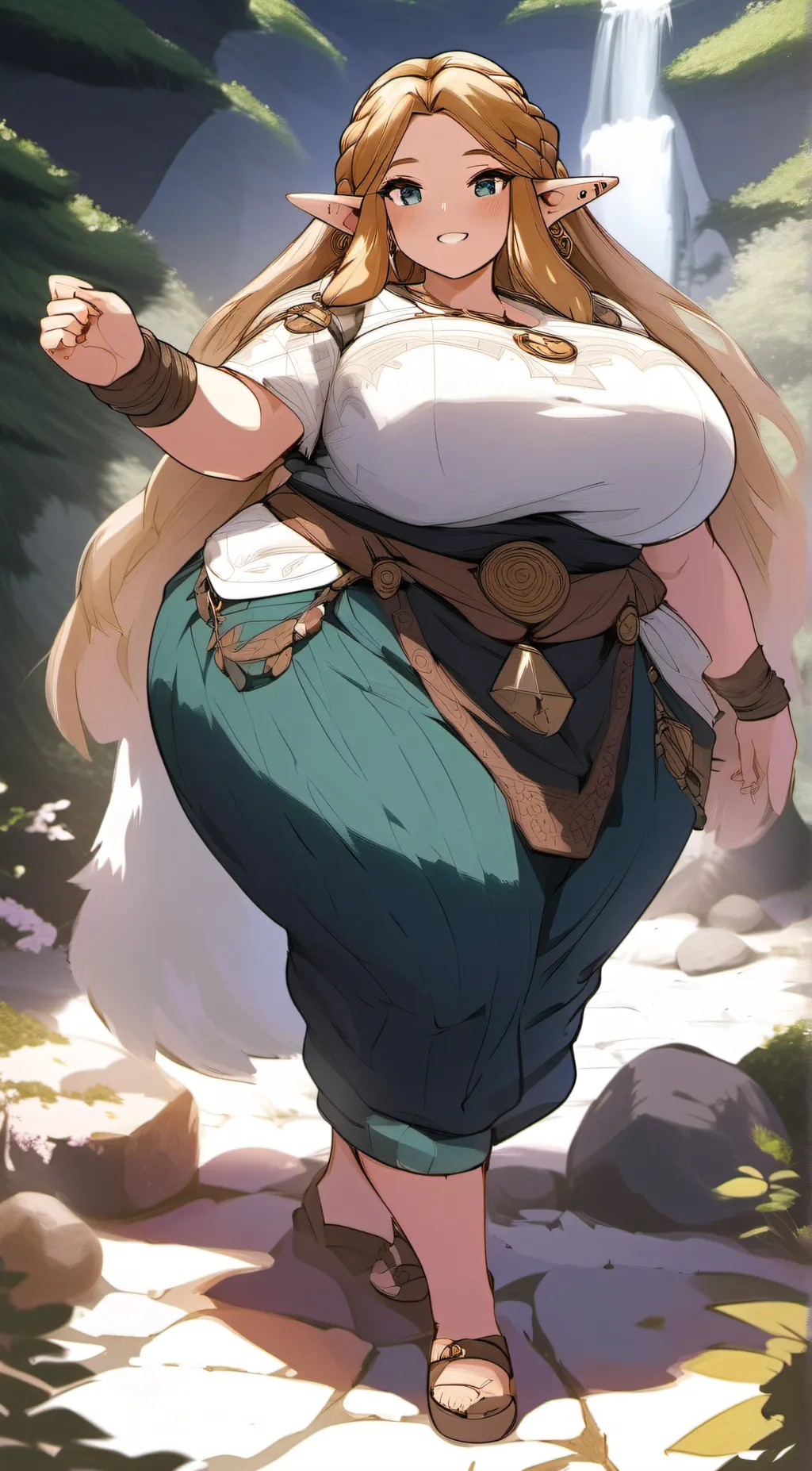 ai character: FAT ZELDA background