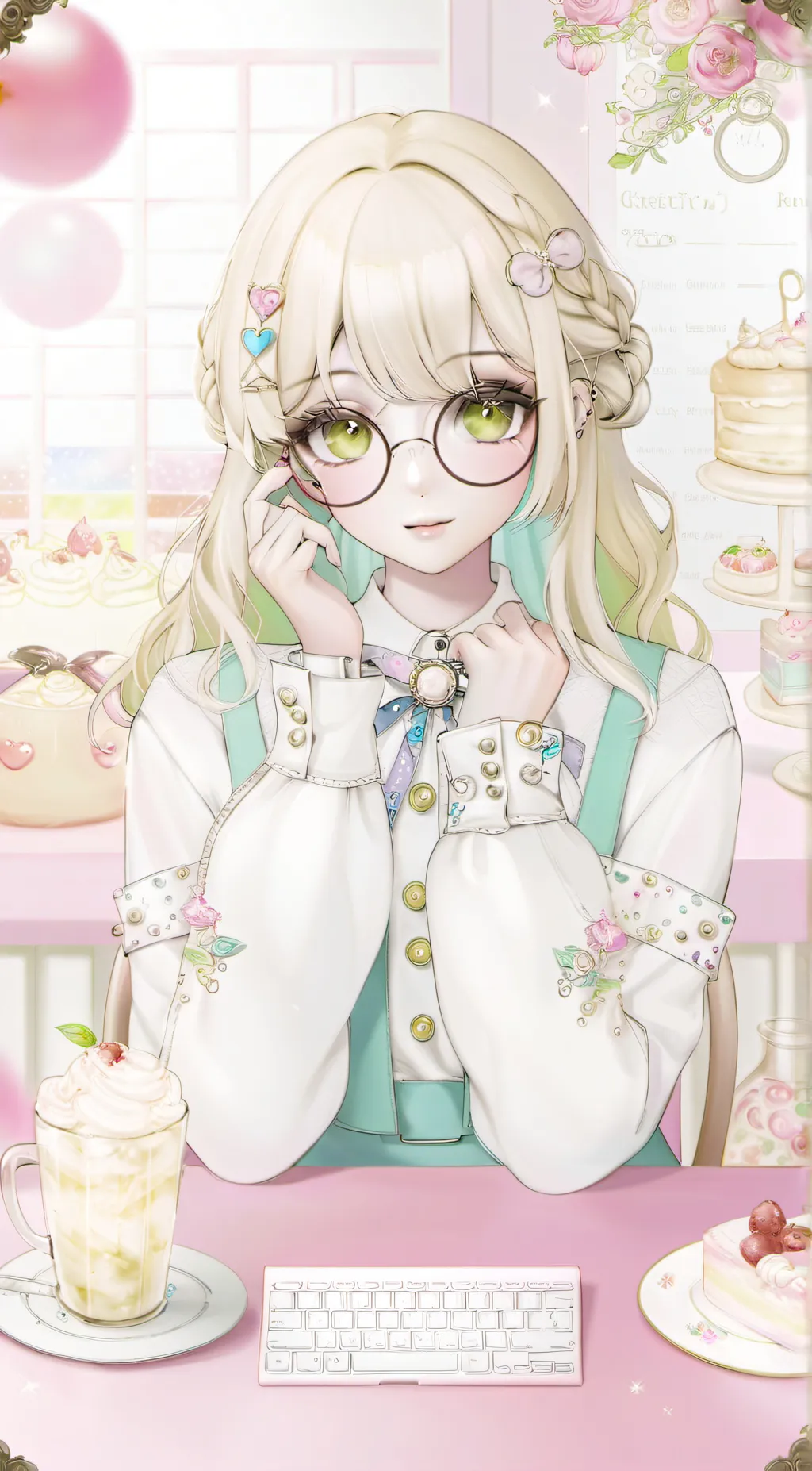 ai character: Hikari 🌸 background