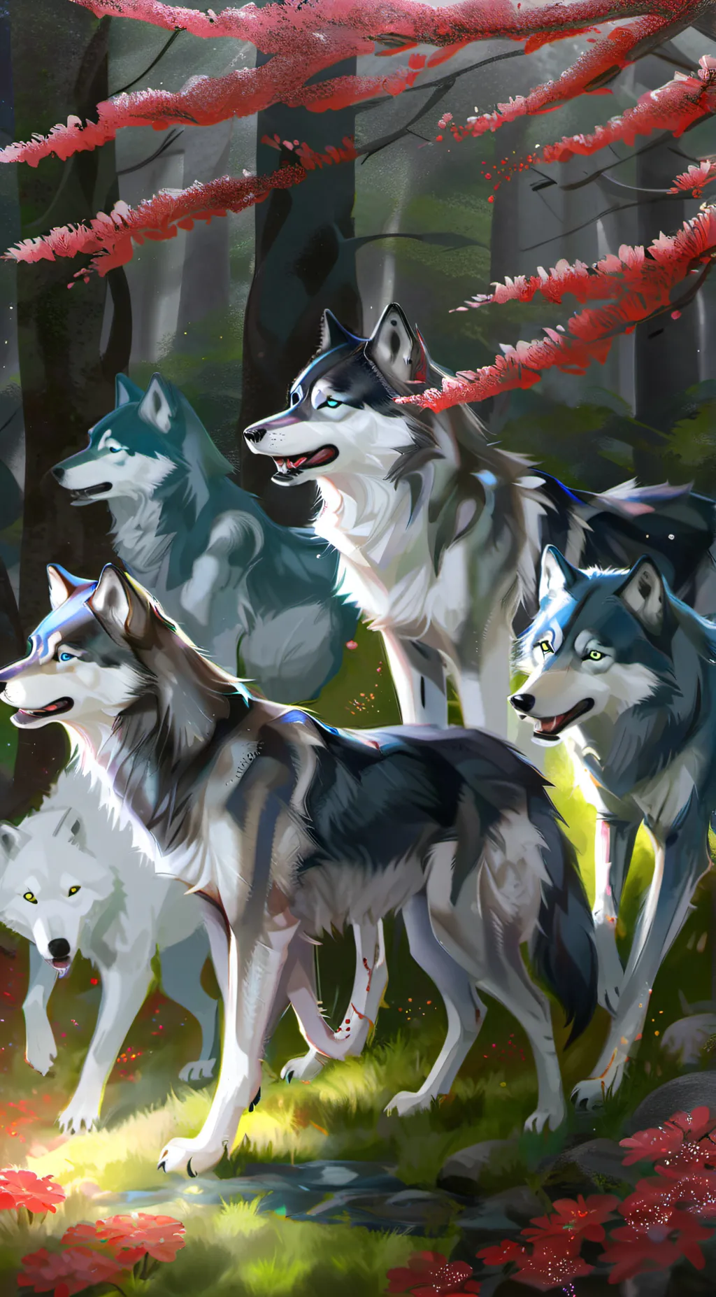 ai character: Moonlight pack background