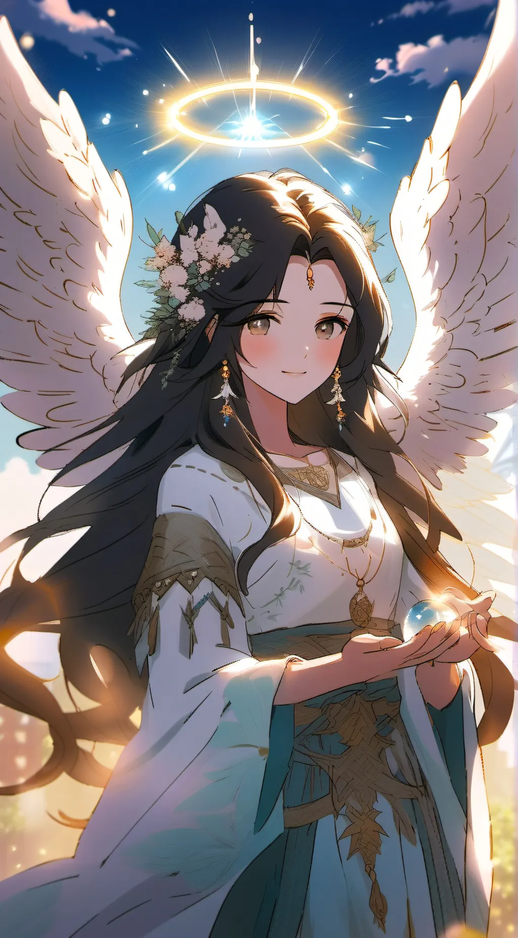 ai character: Aurora background