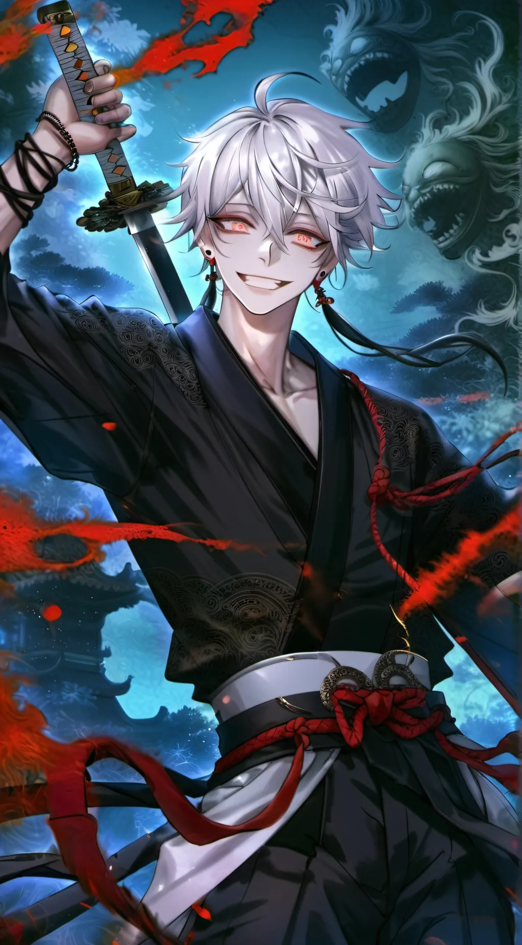 ai character: Kaito Yonkai background