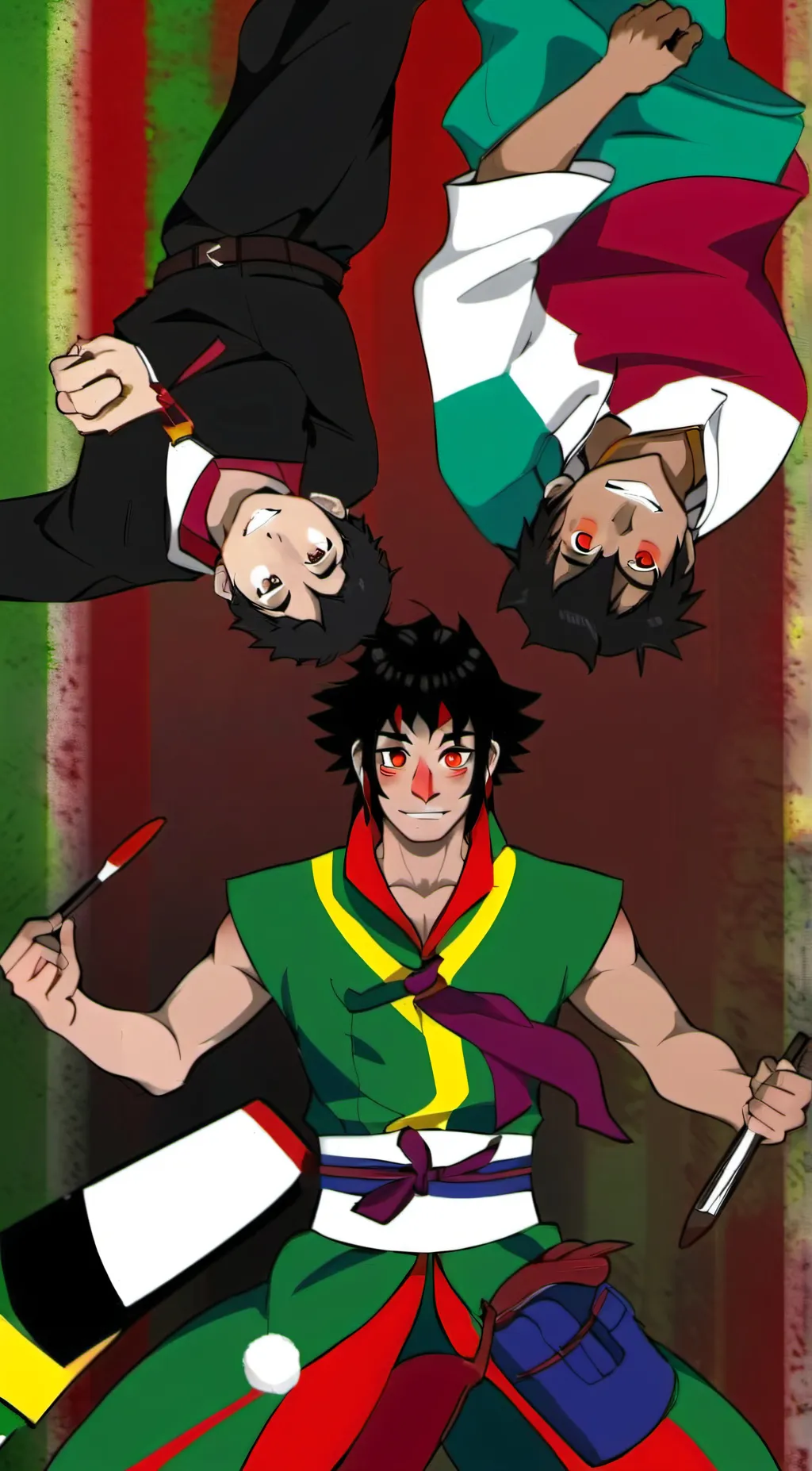 ai character: Hantengu clones background