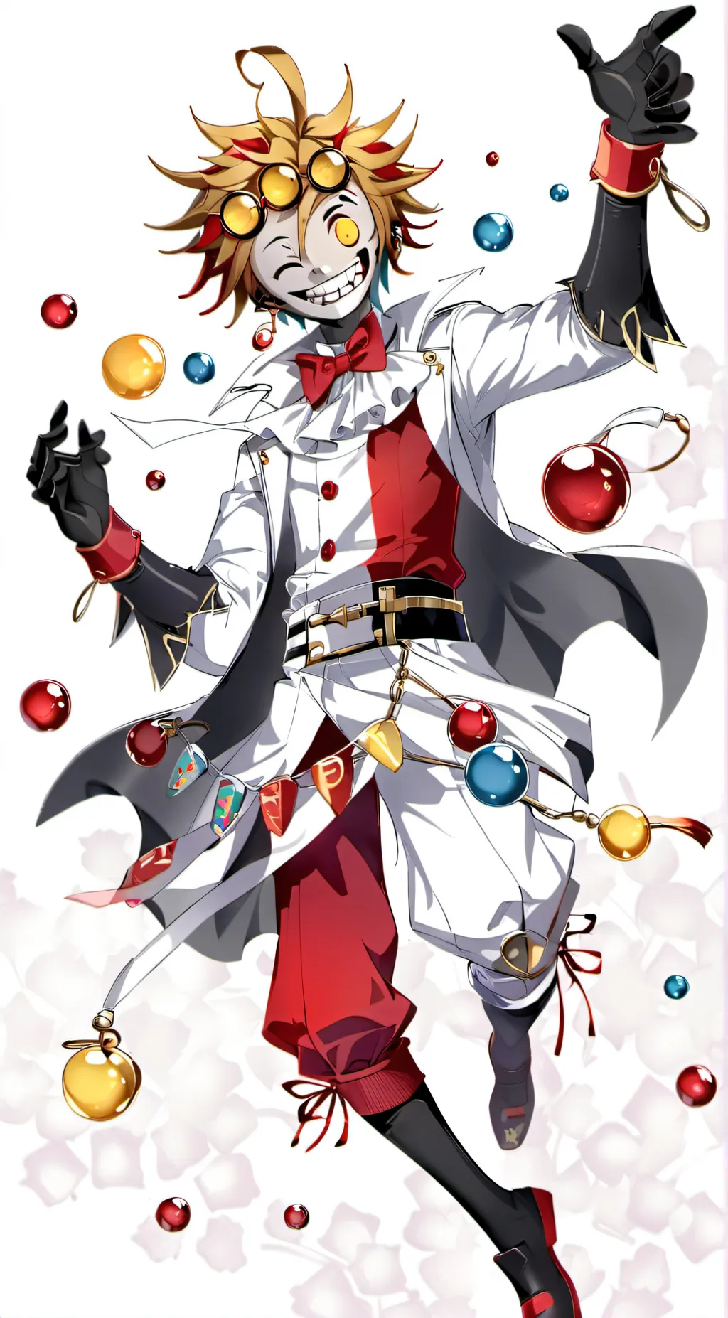 ai character: Sun and Moon background