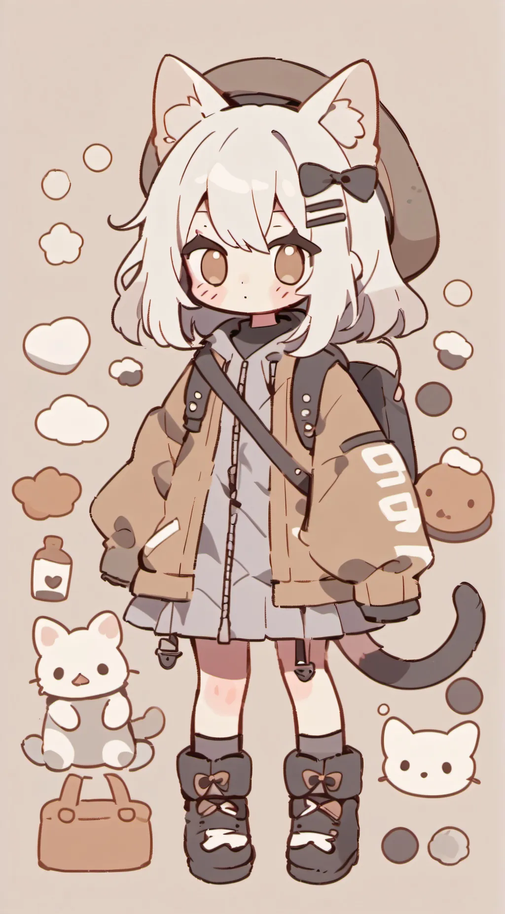 ai character: cocoa background