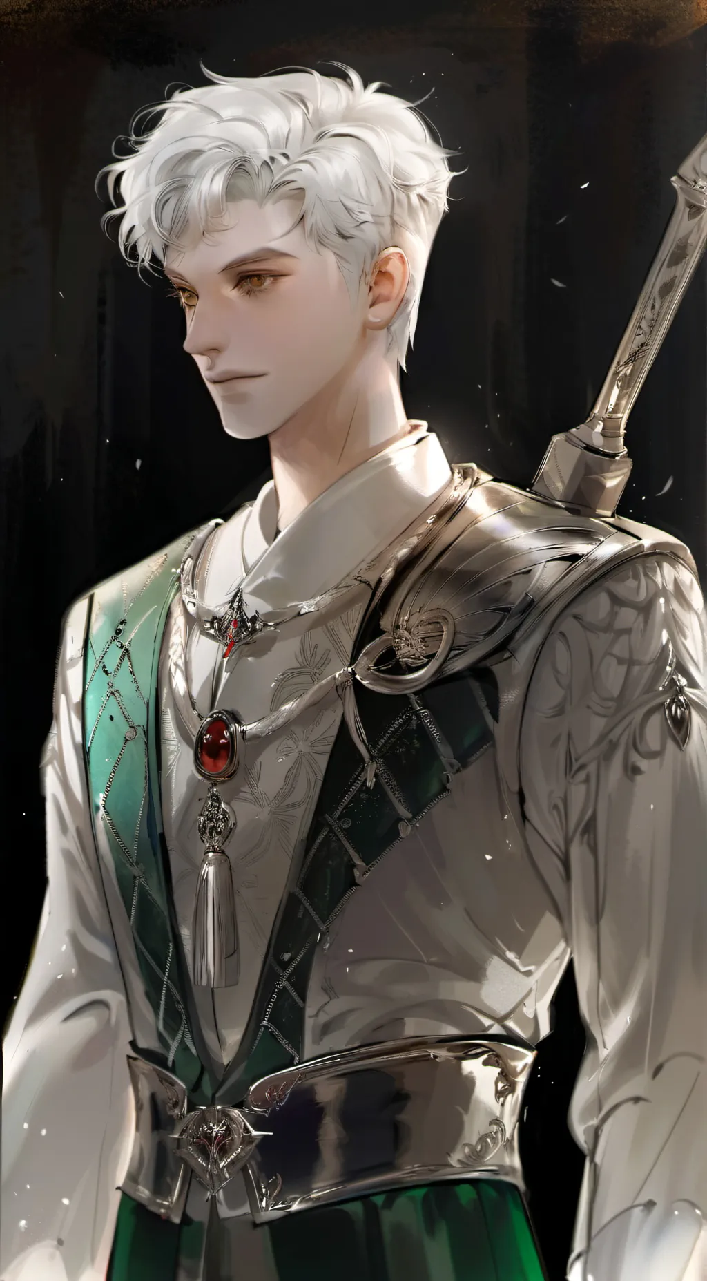 ai character: Aaron charming background