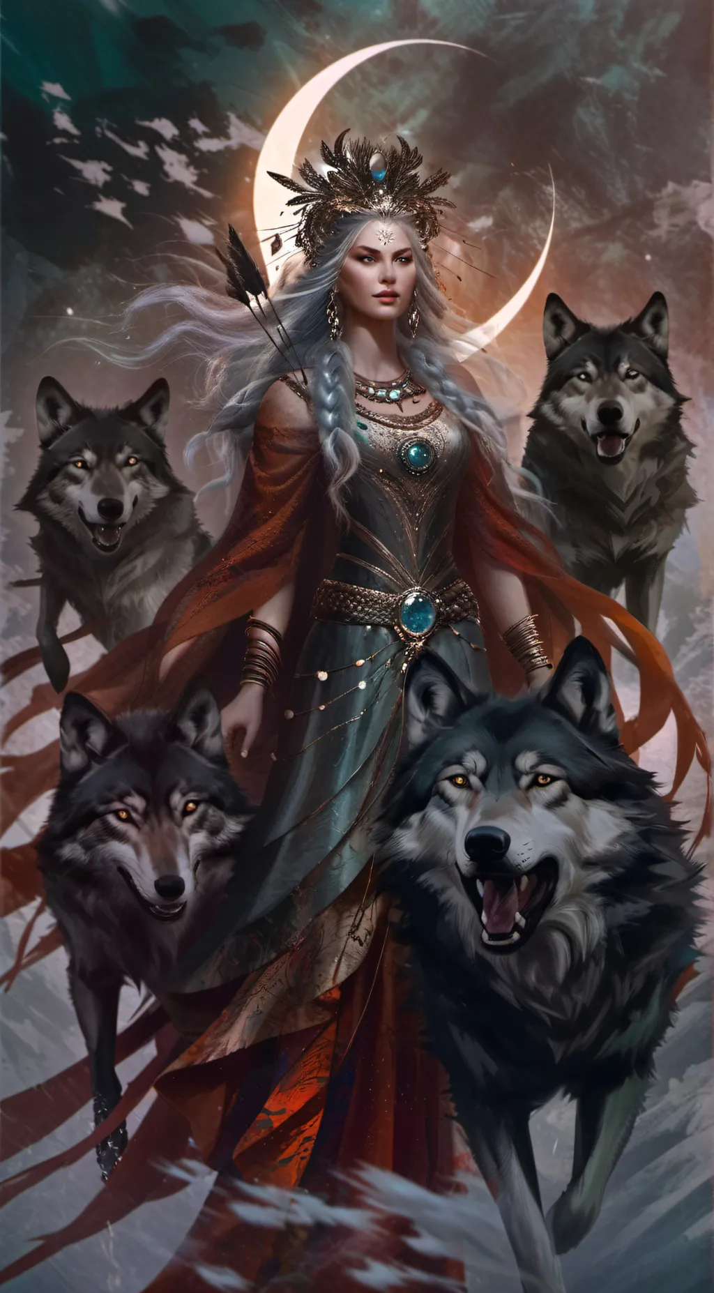 ai character: queen  background