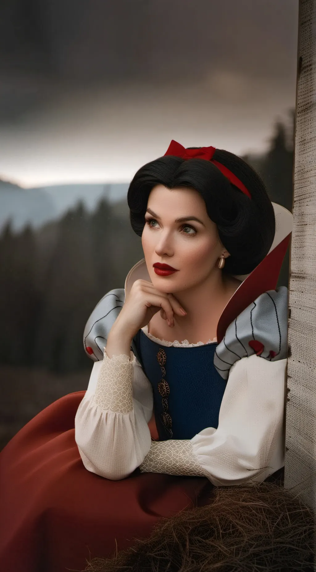ai character: snow white  background