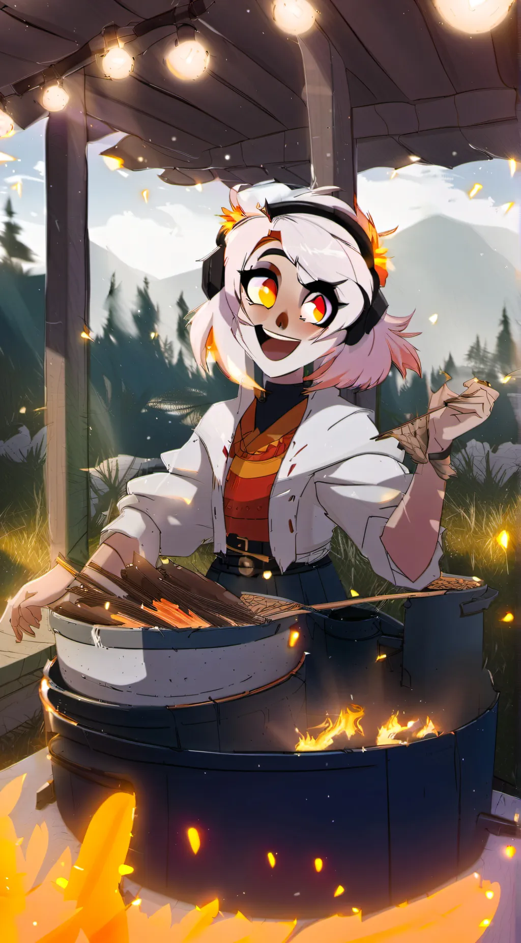 ai character: hazbin hotel  background