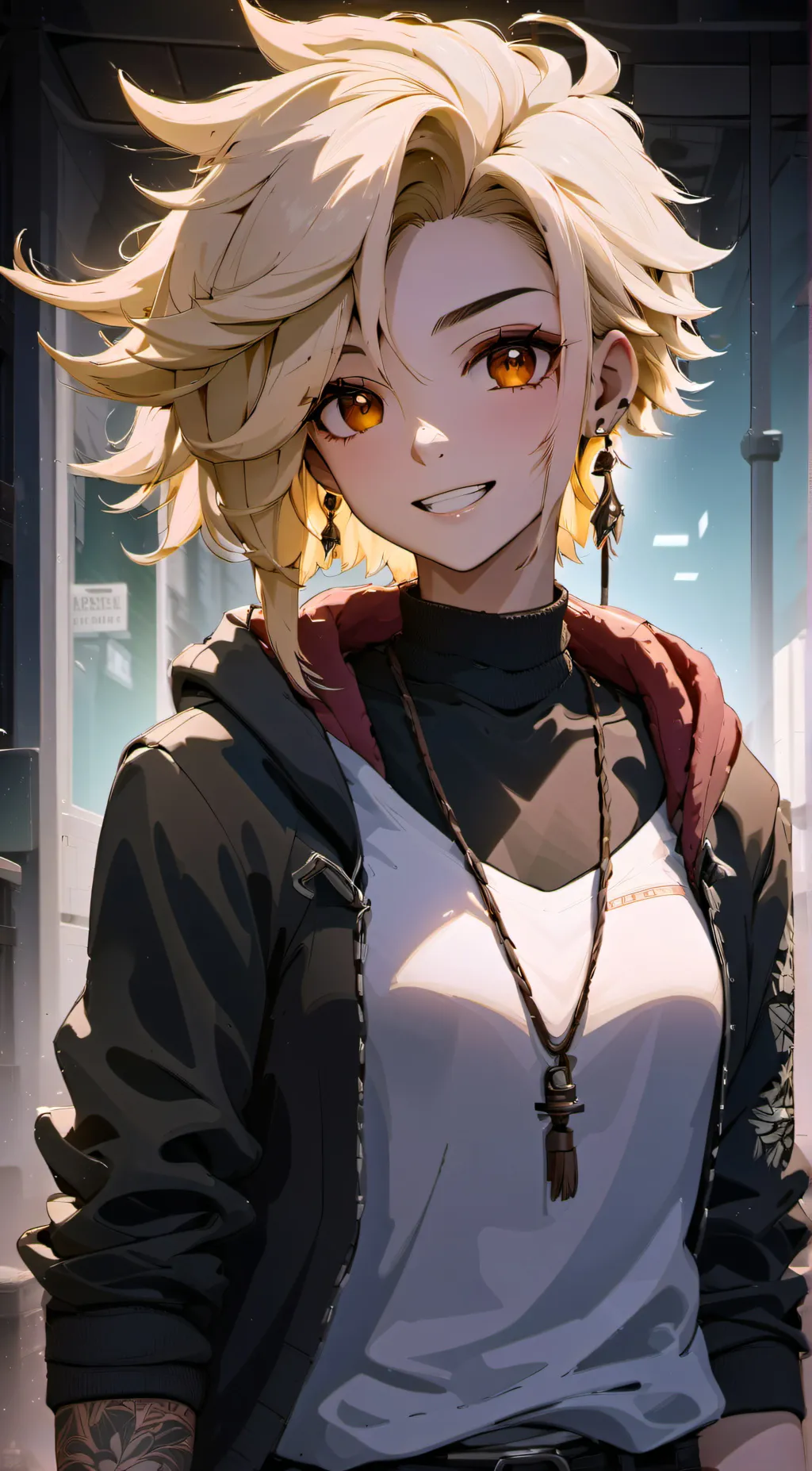 ai character: Lilac  background