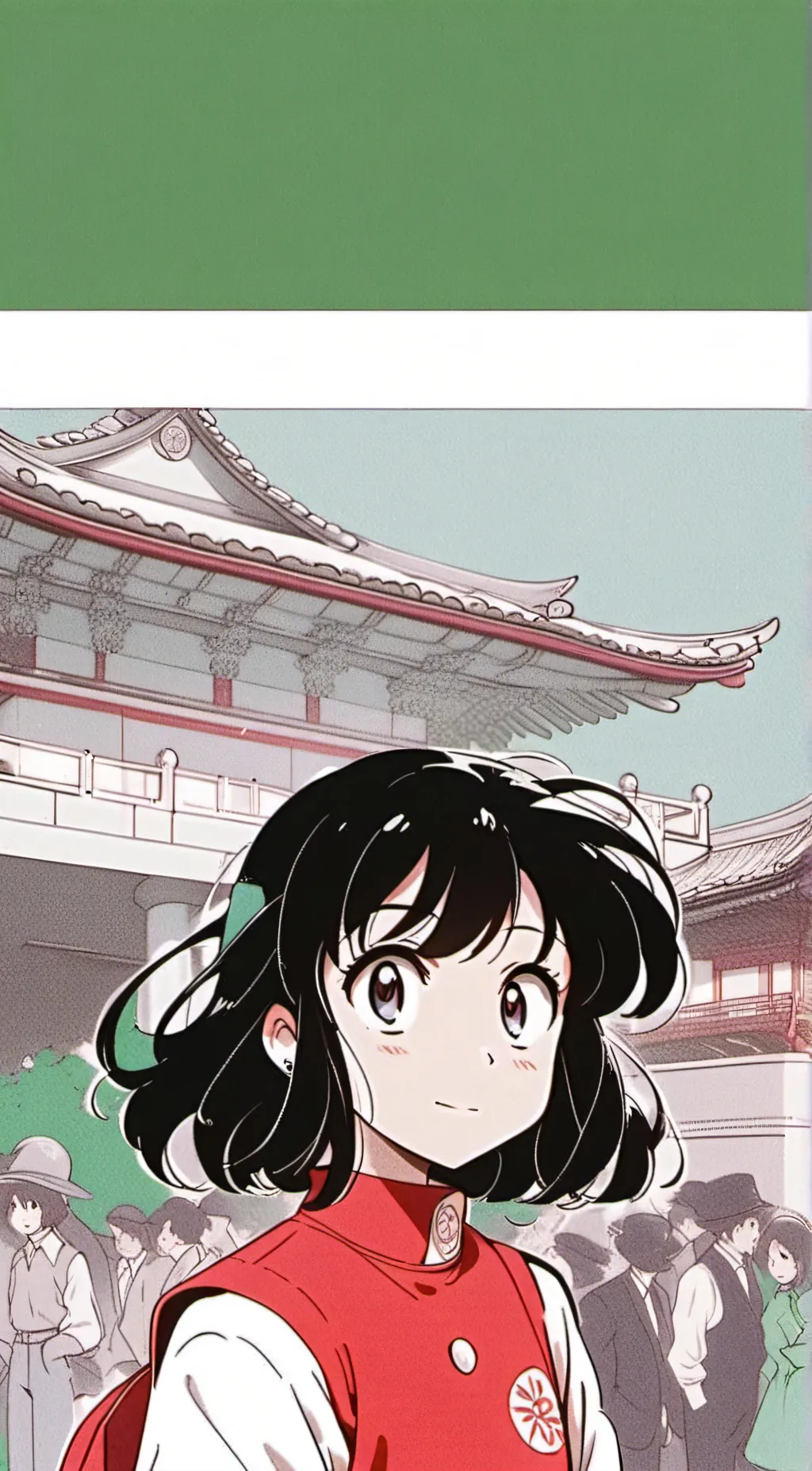 ai character: tsuyu asui (mha)  background