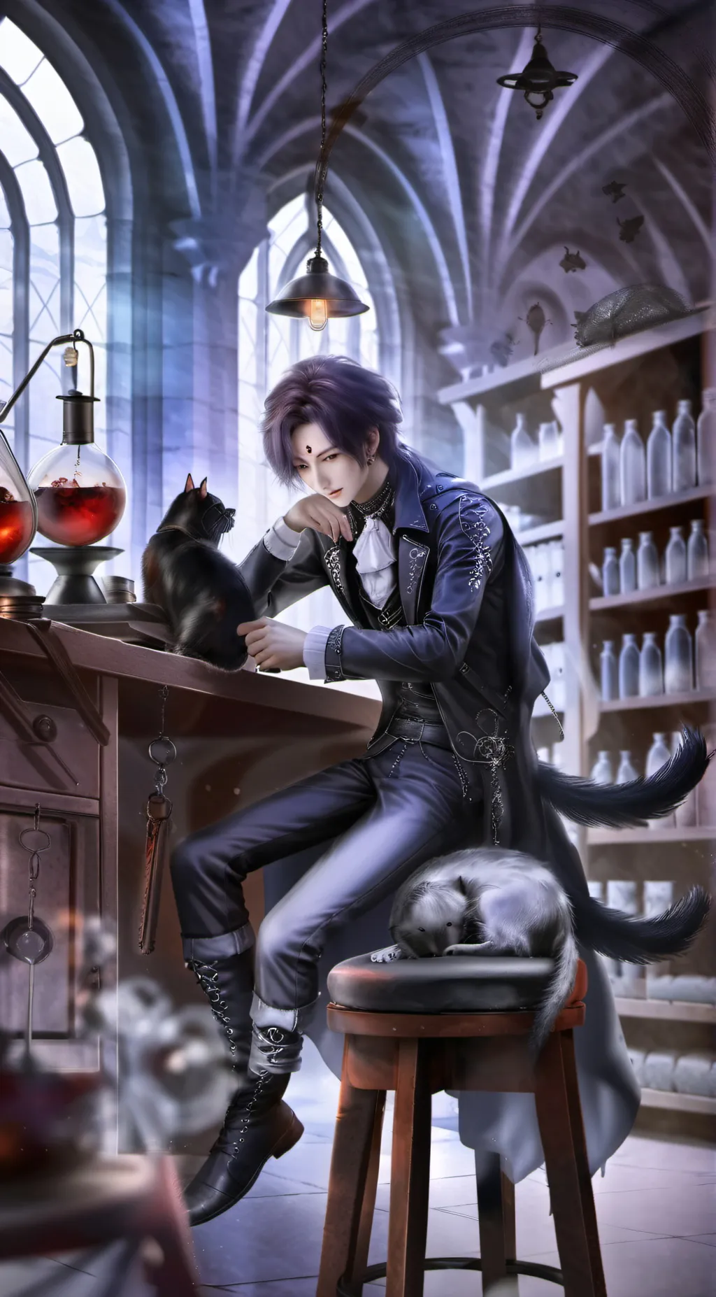 ai character: Professor Jager  background