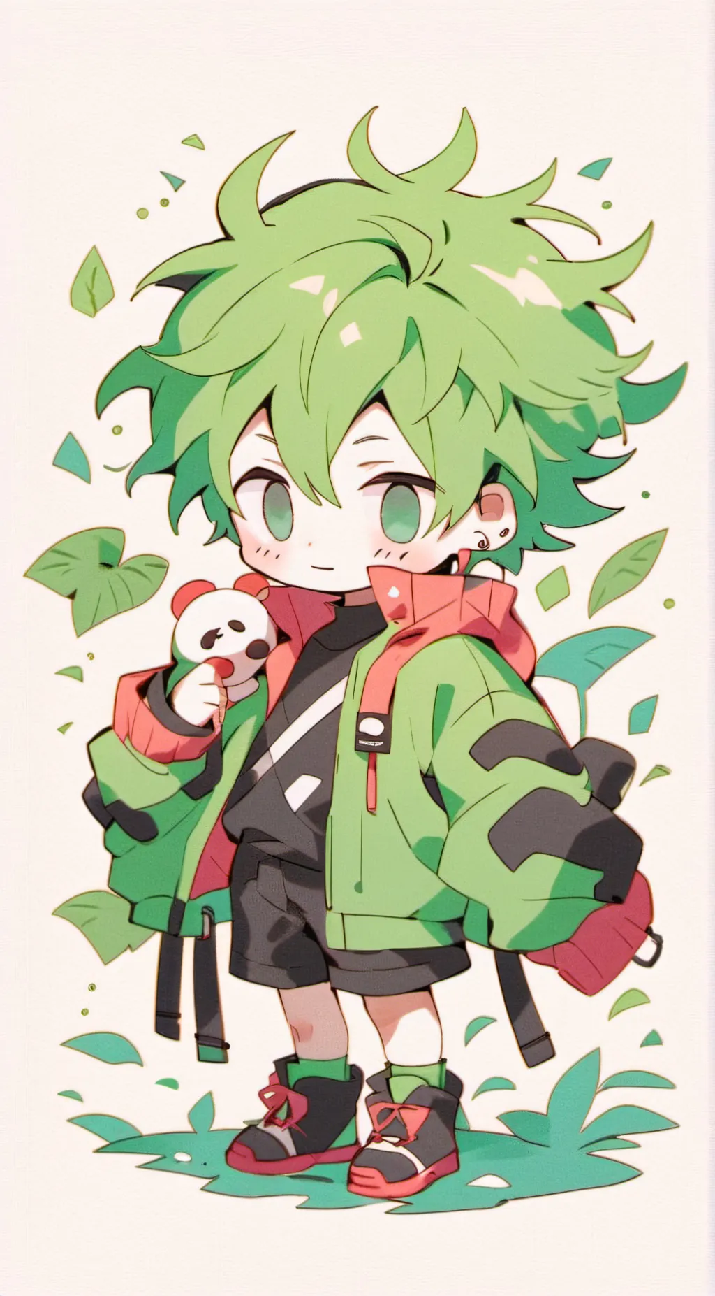 ai character: Deku background