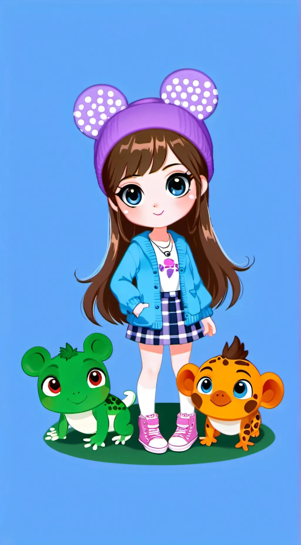 ai character: pet shop pets background