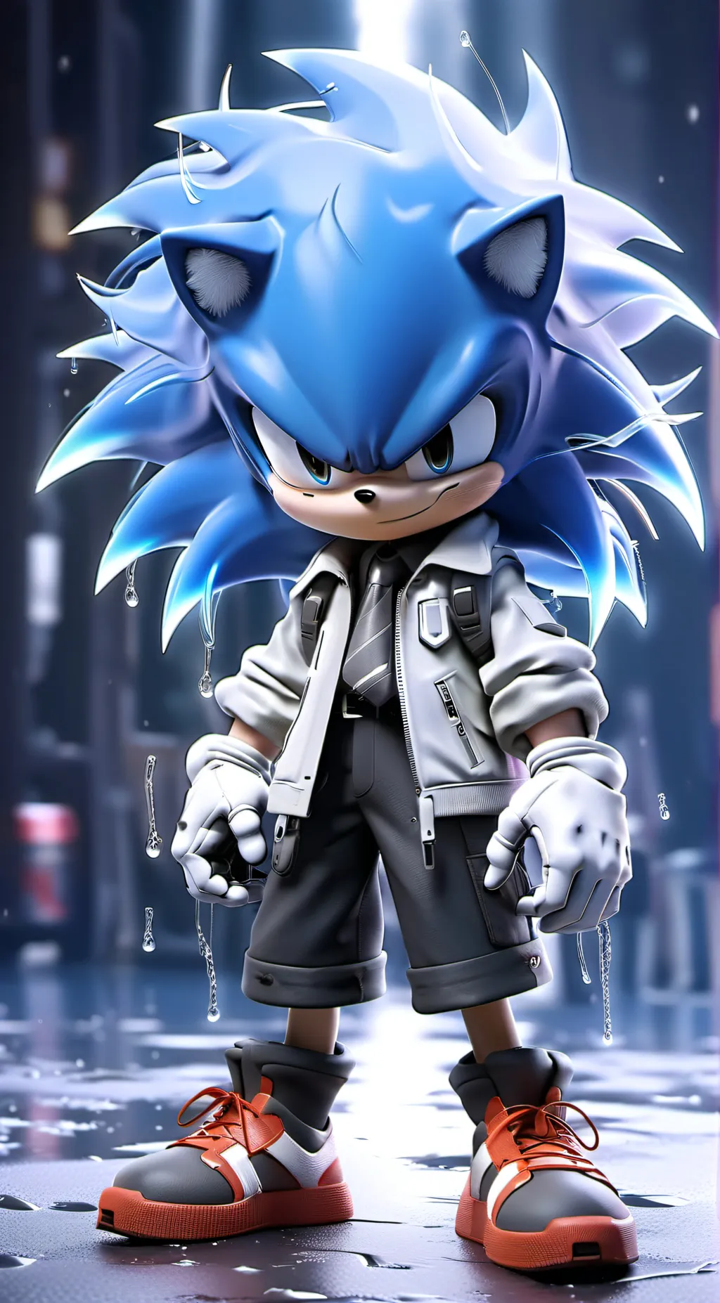 ai character: Sonic  background