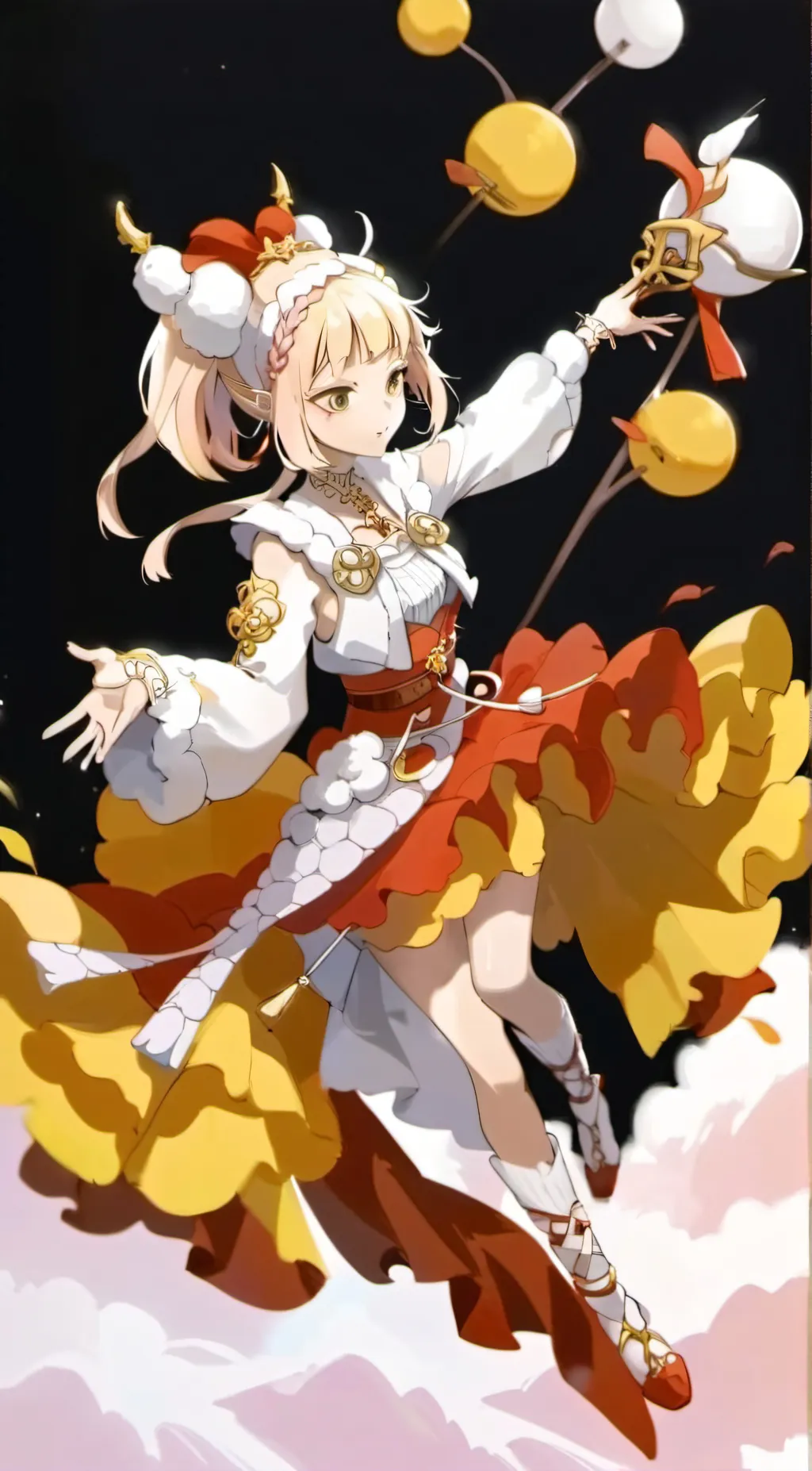 ai character: Sunset background
