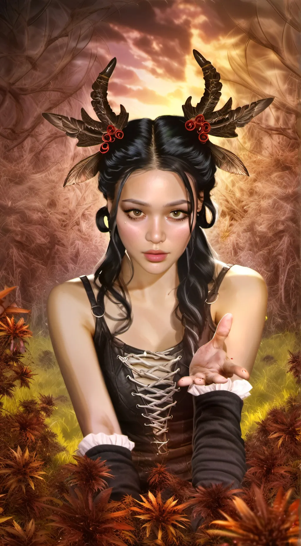 ai character: bella porach  background