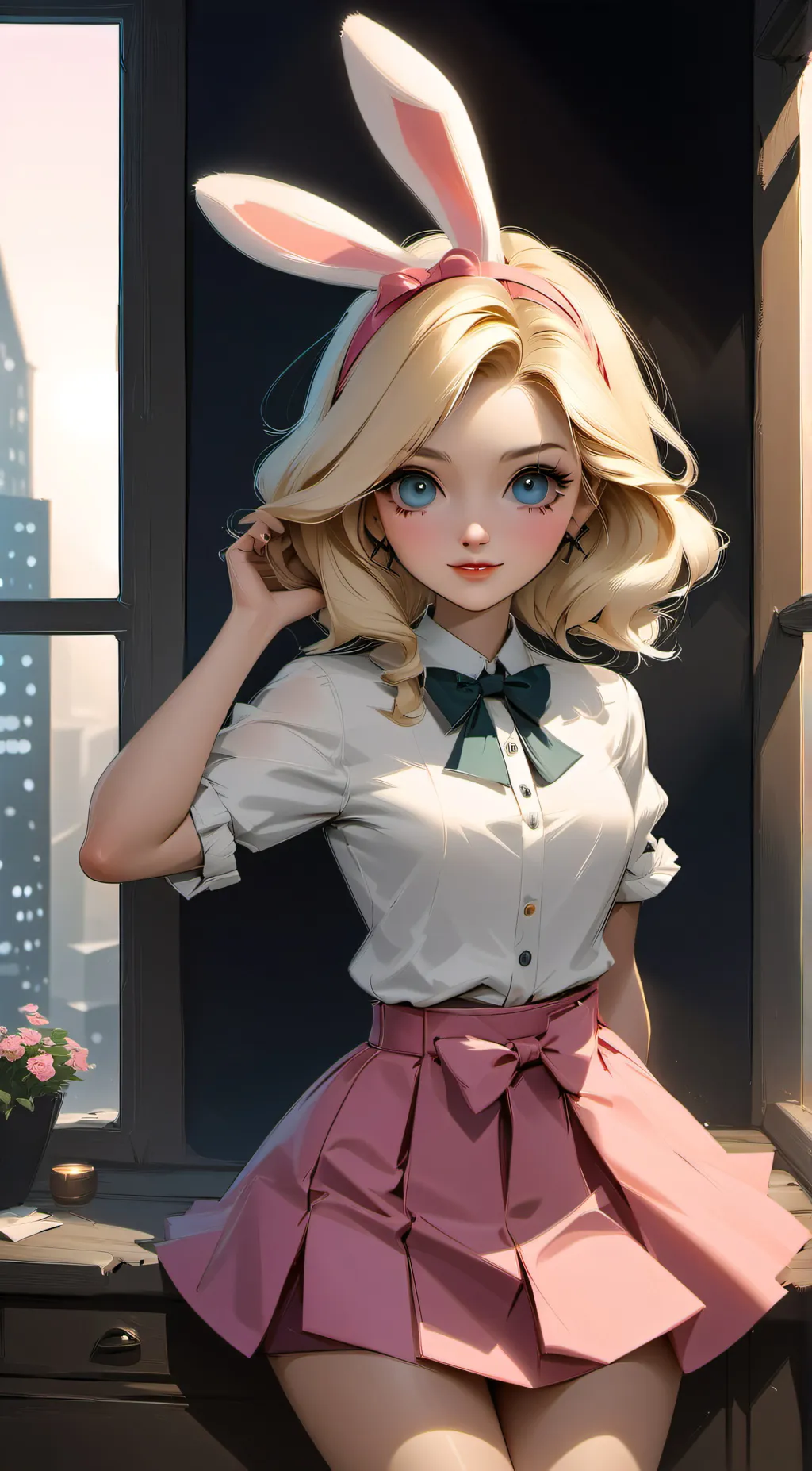 ai character: Bonnie cottontail background