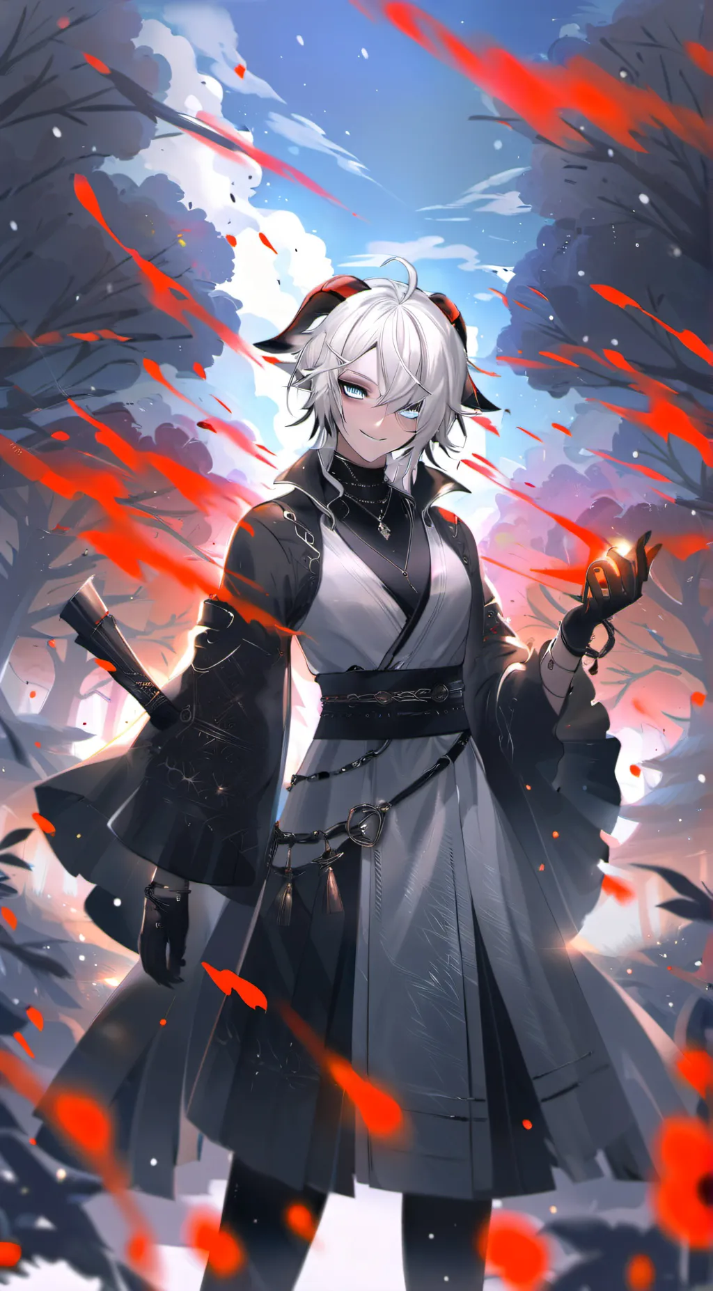 ai character: Raina Blood-Goat background