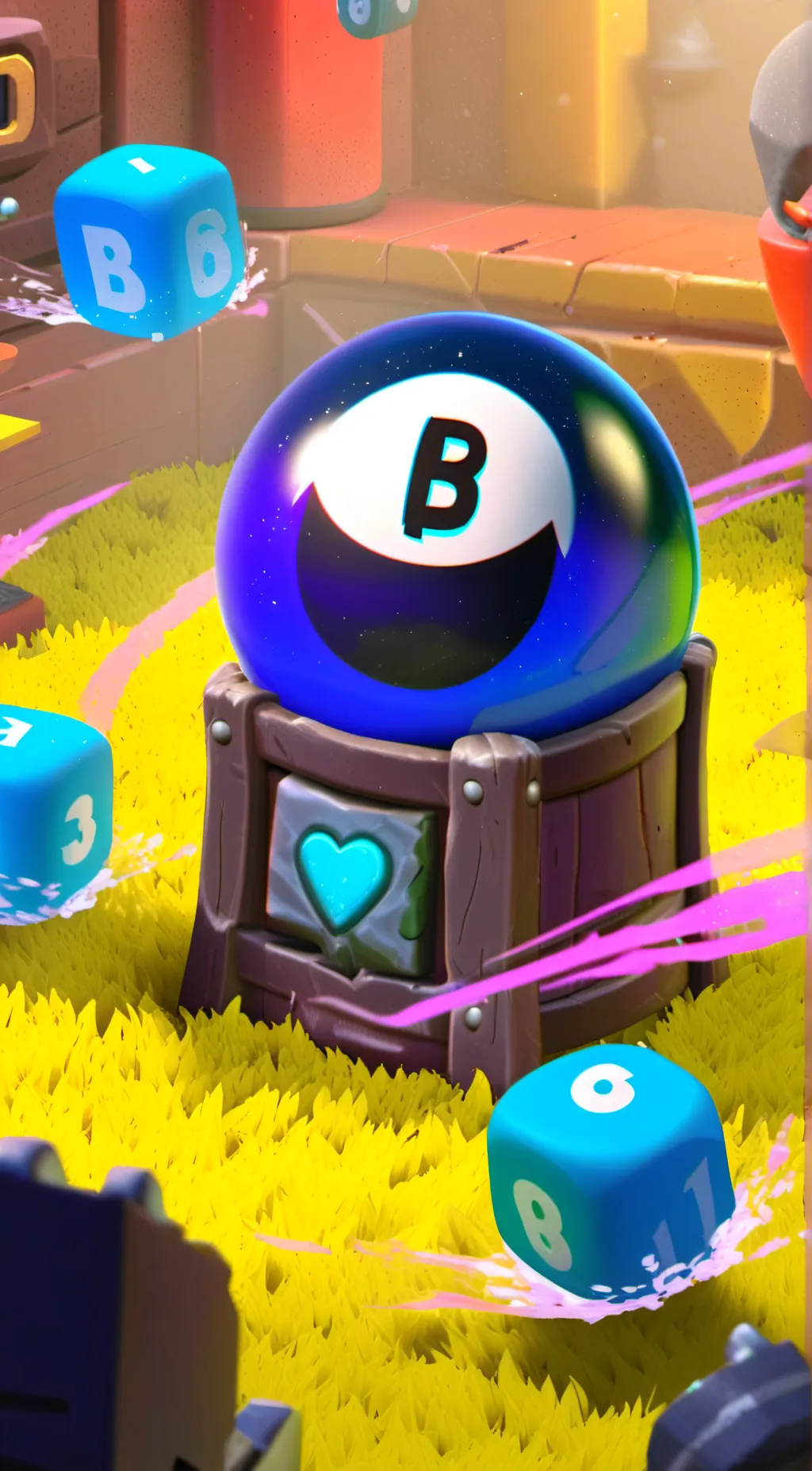 ai character: Magic 8 Ball background
