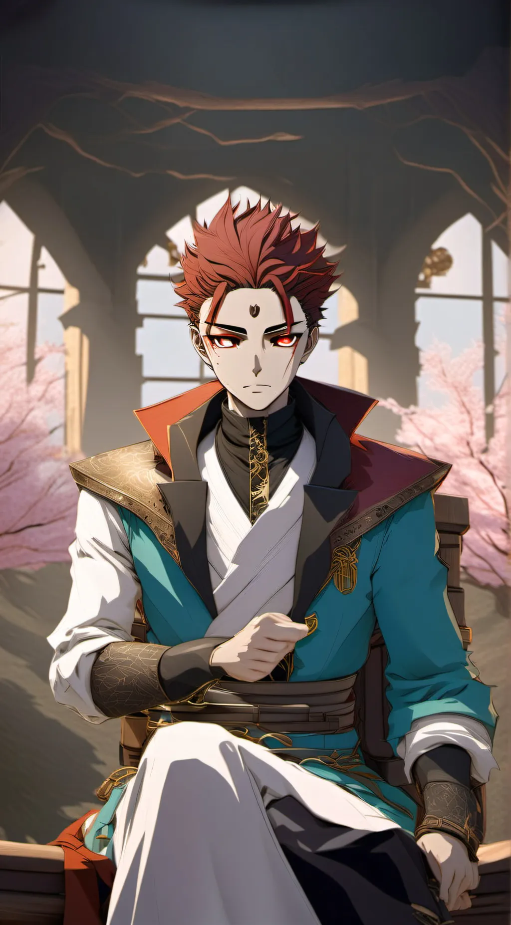 ai character: Akaza/uppermoons background