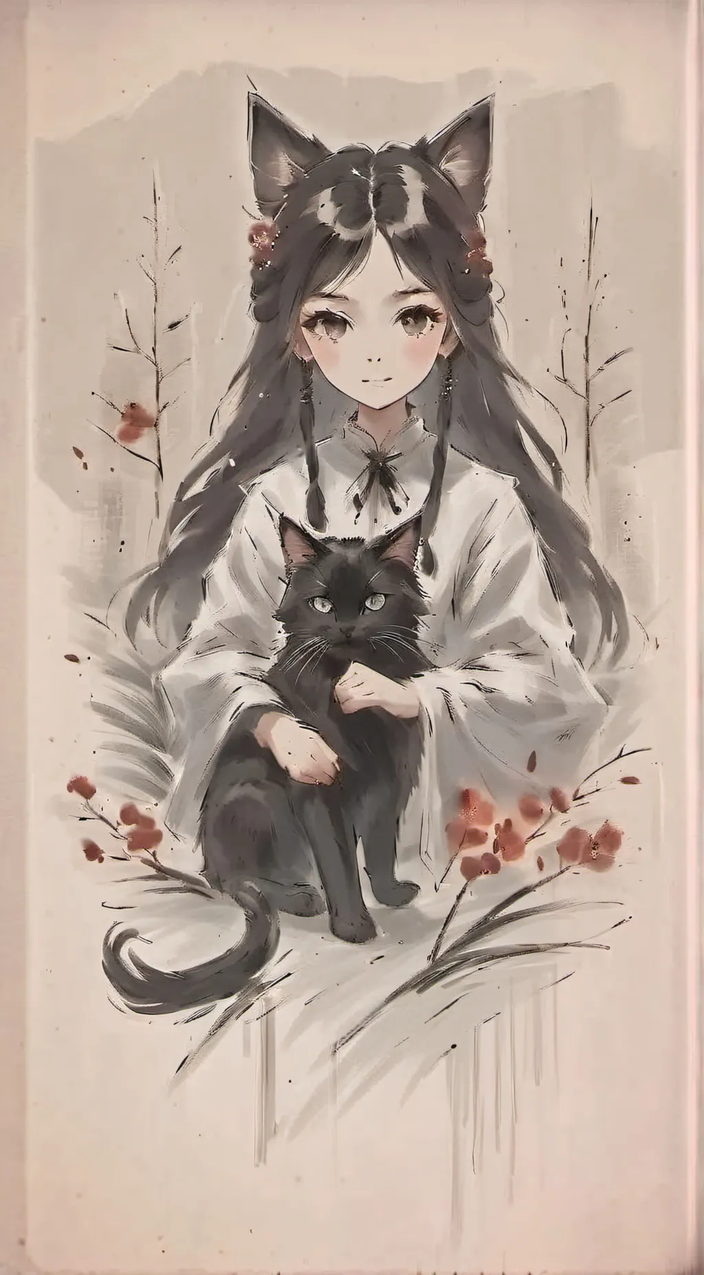 ai character: Sakura background