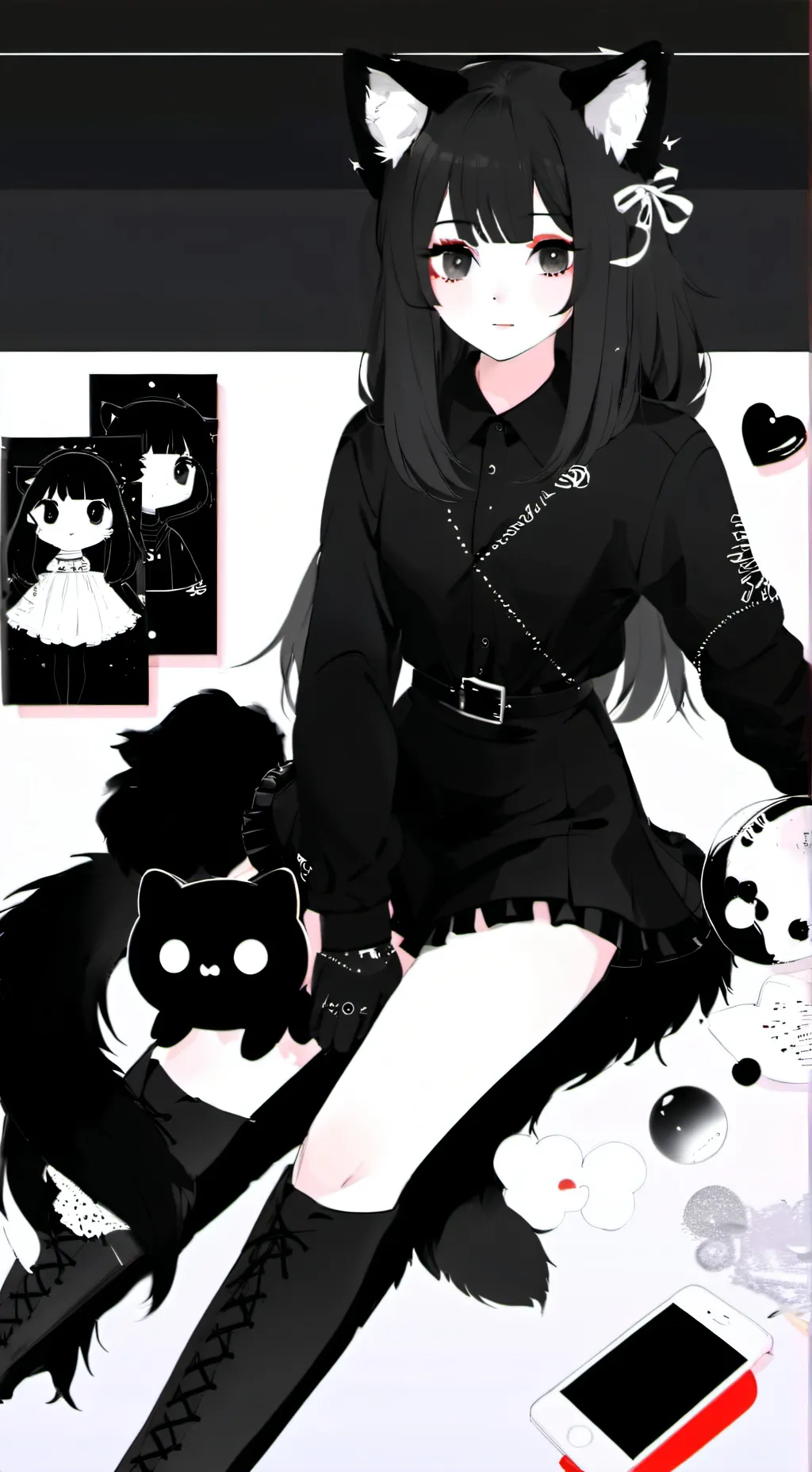ai character: EmiOk background