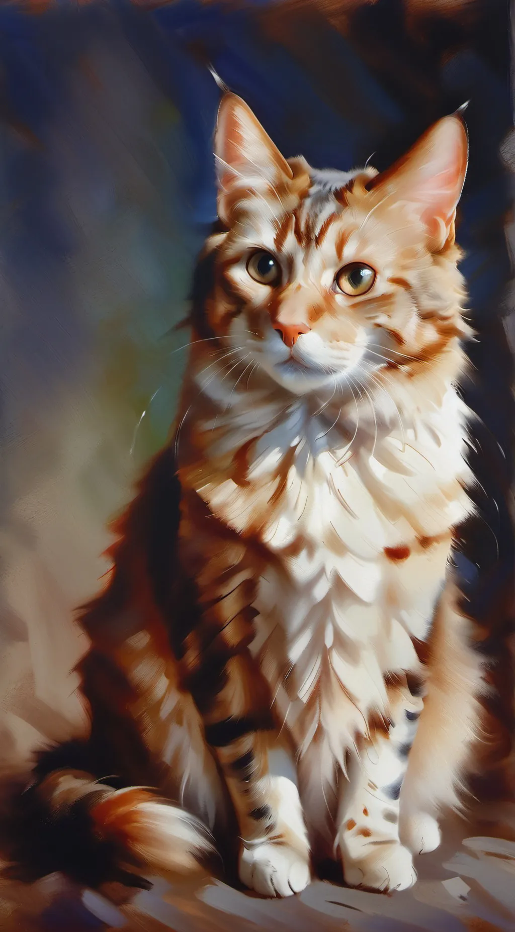 ai character: titian speaker cat background