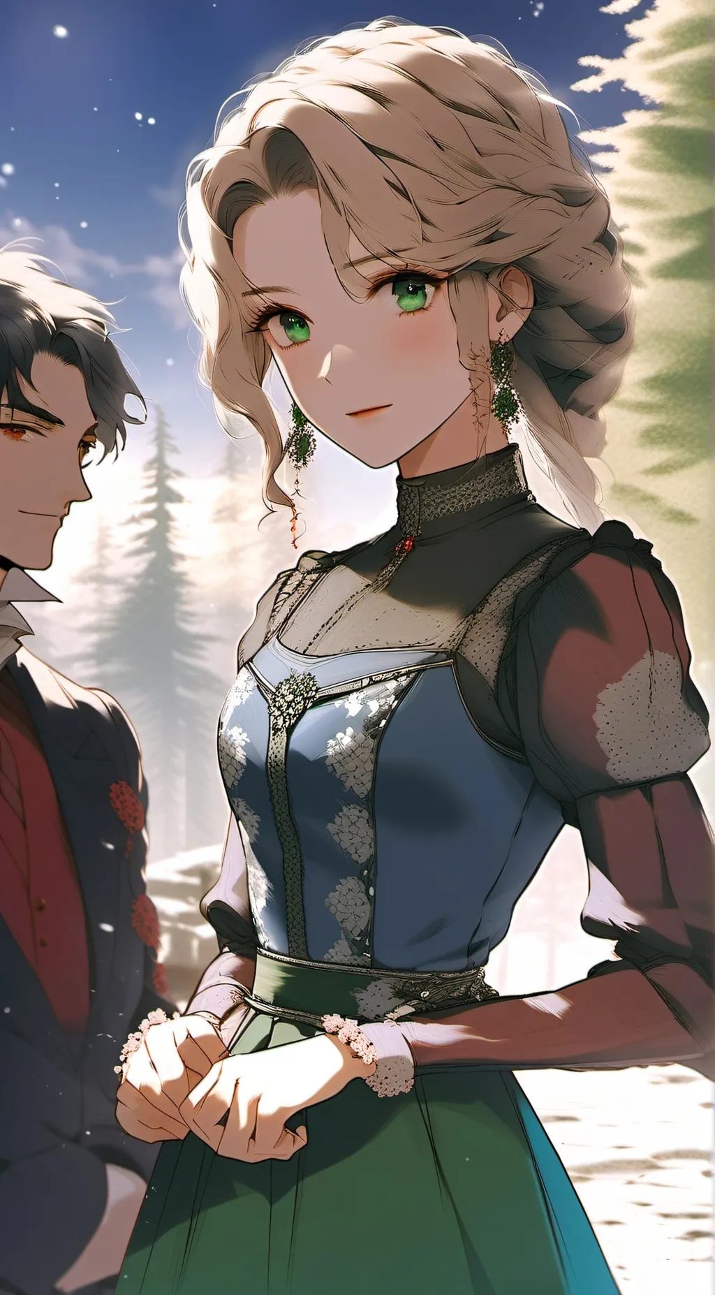 ai character: Anya and Prince Cl background